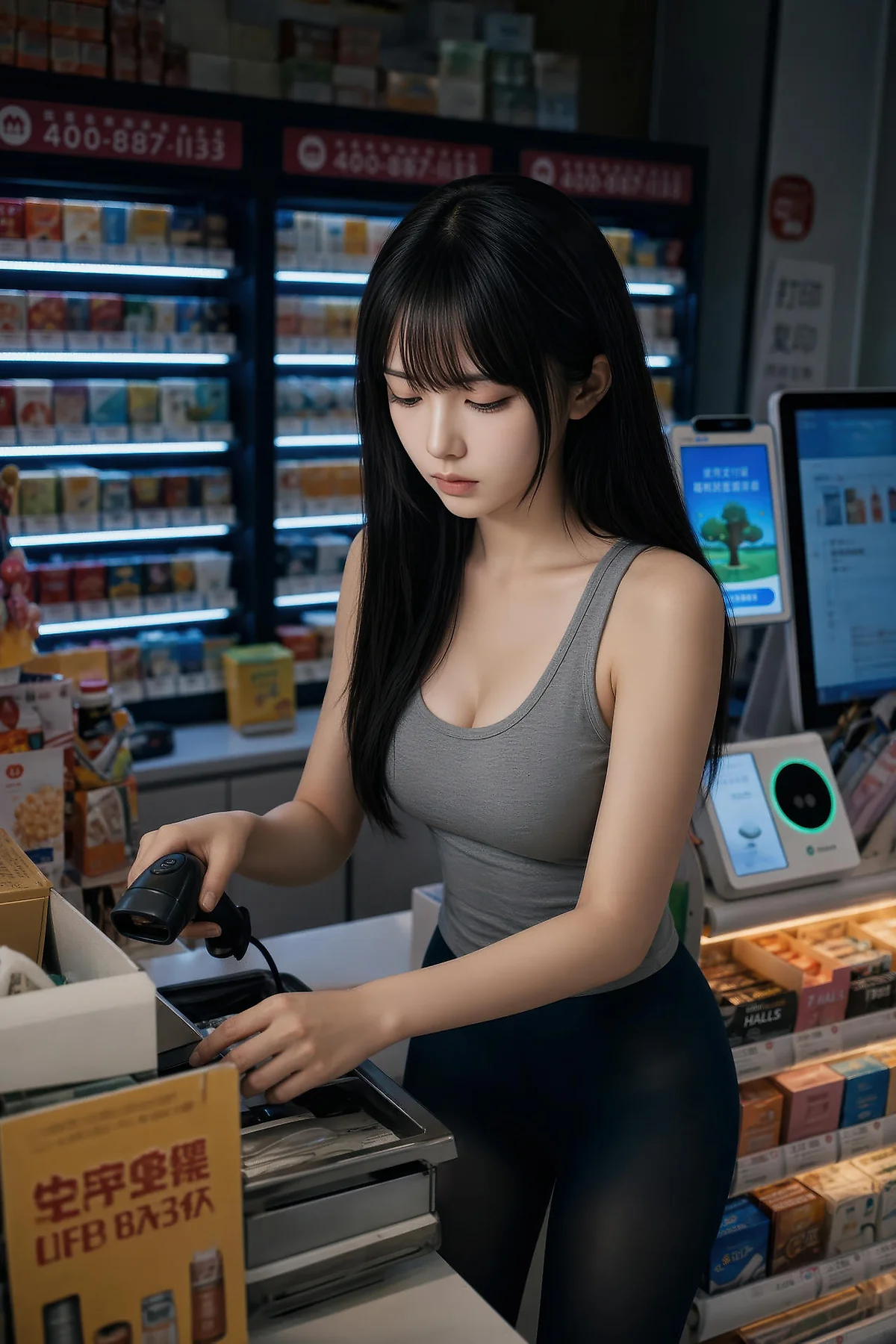 AIG  No.566 芭喜mila便利店黑丝主题写真 - 10
