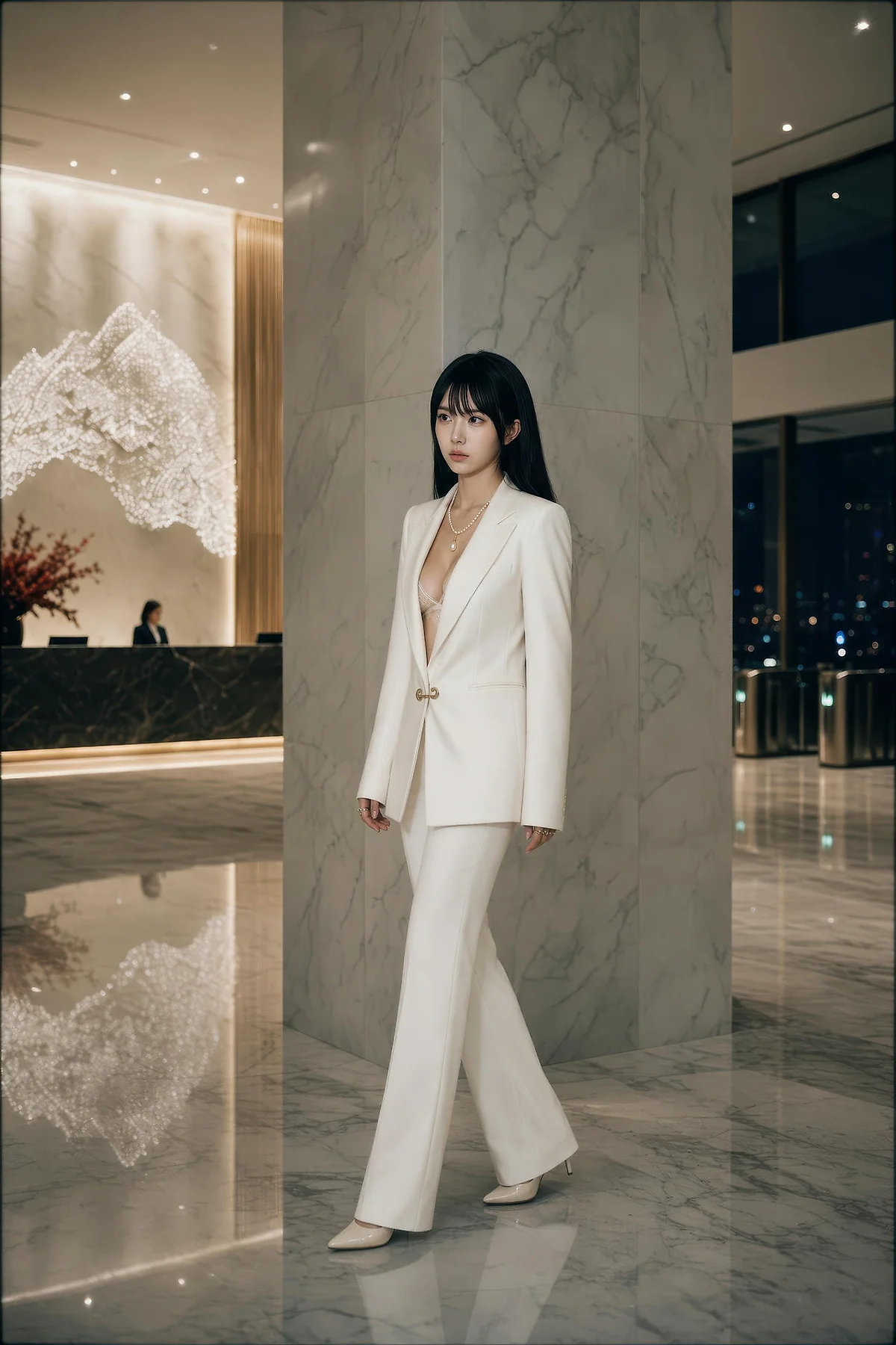 AIG  No.571 芭喜mila白色办公ol气质美女 - 1