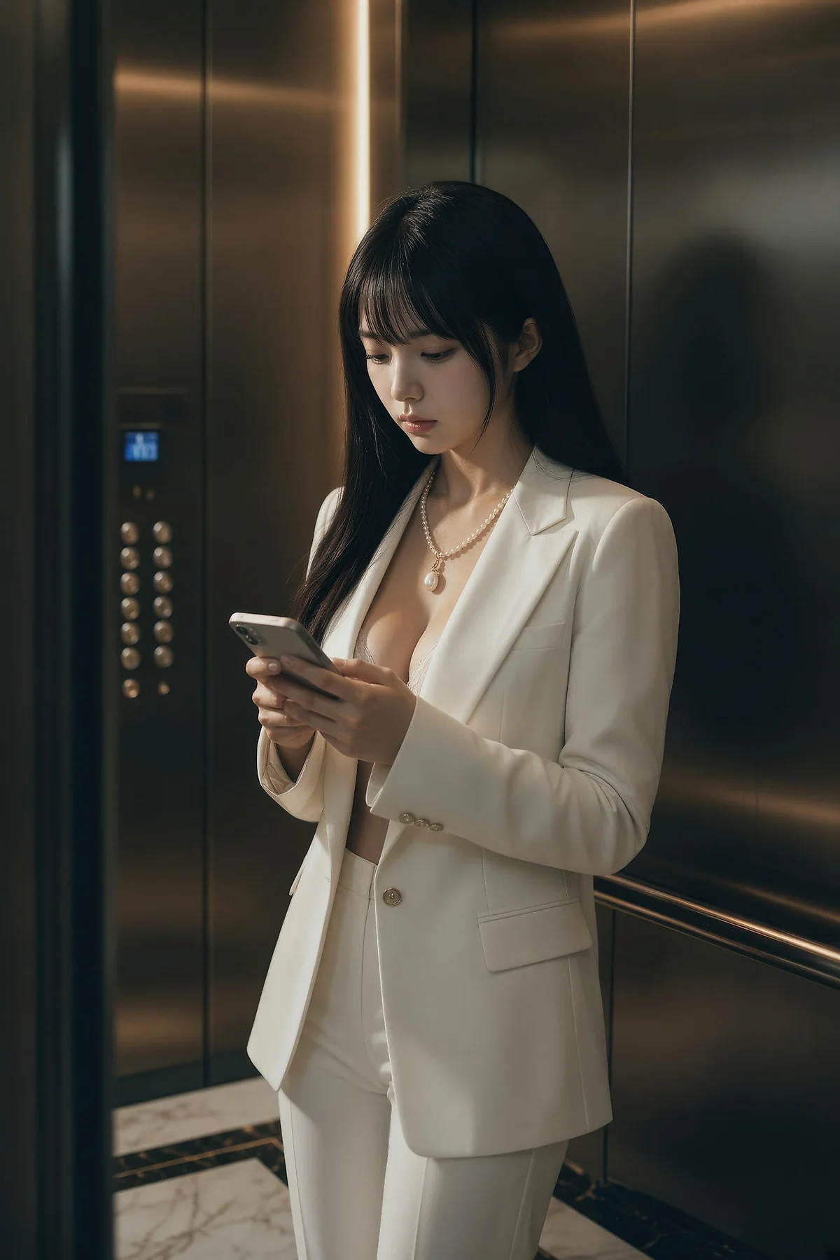 AIG  No.571 芭喜mila白色办公ol气质美女 - 7