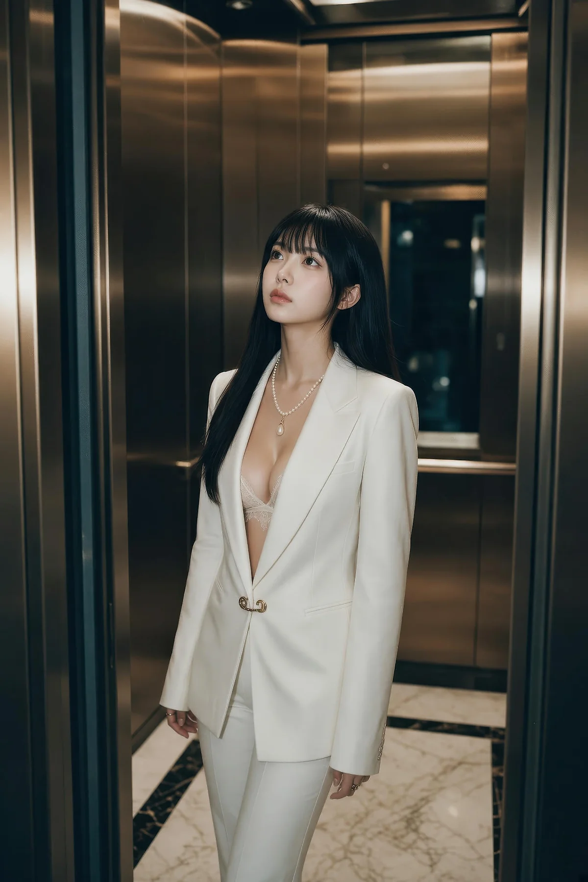 AIG  No.571 芭喜mila白色办公ol气质美女 - 8