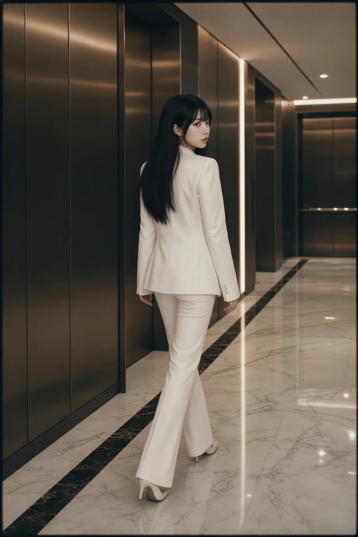 AIG  No.571 芭喜mila白色办公ol气质美女 - 9