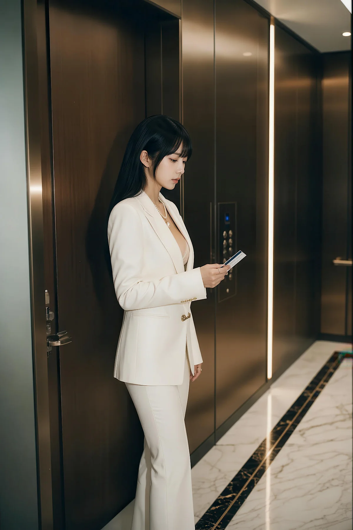 AIG  No.571 芭喜mila白色办公ol气质美女 - 10