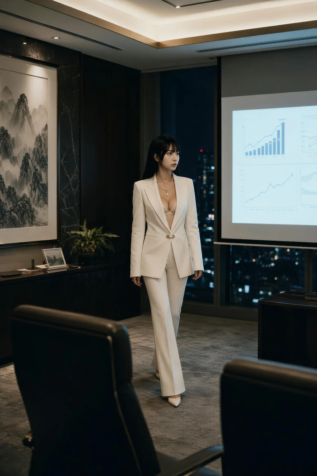 AIG  No.571 芭喜mila白色办公ol气质美女 - 4