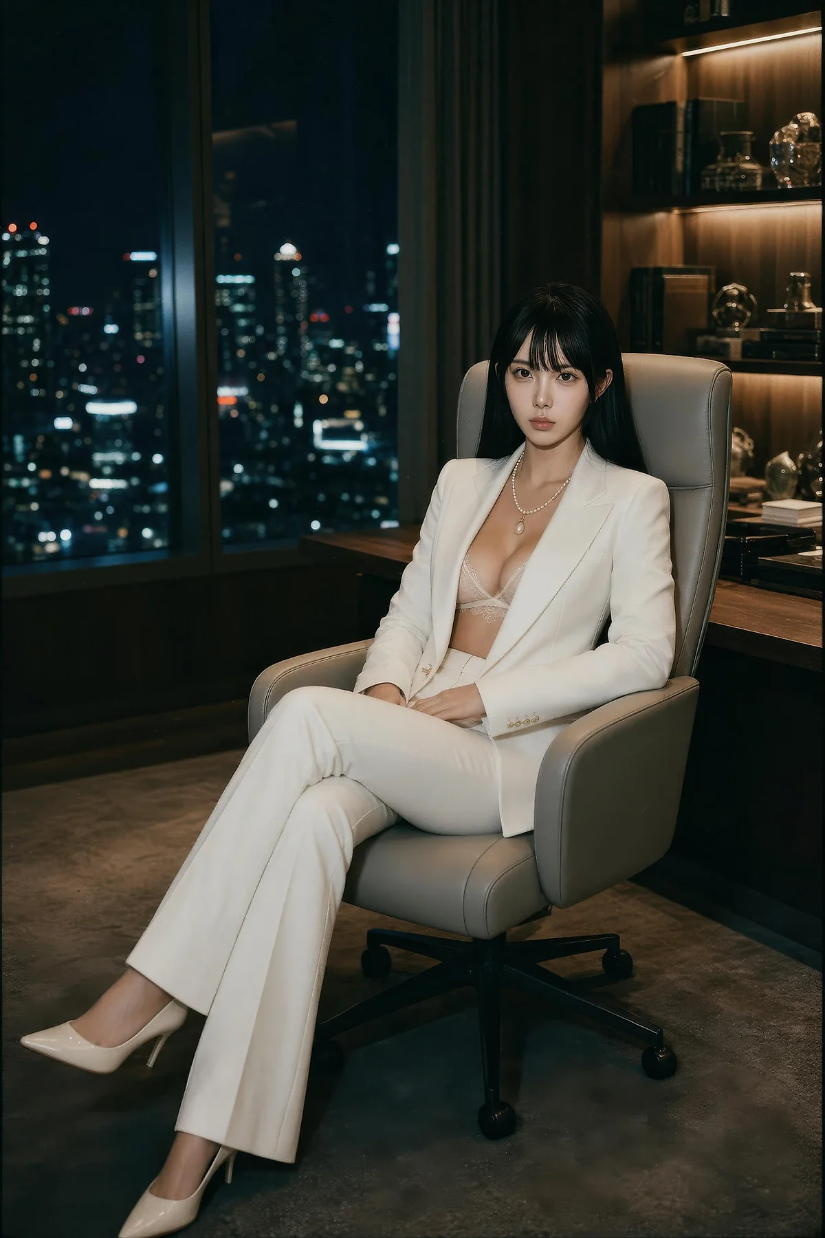 AIG  No.571 芭喜mila白色办公ol气质美女 - 8