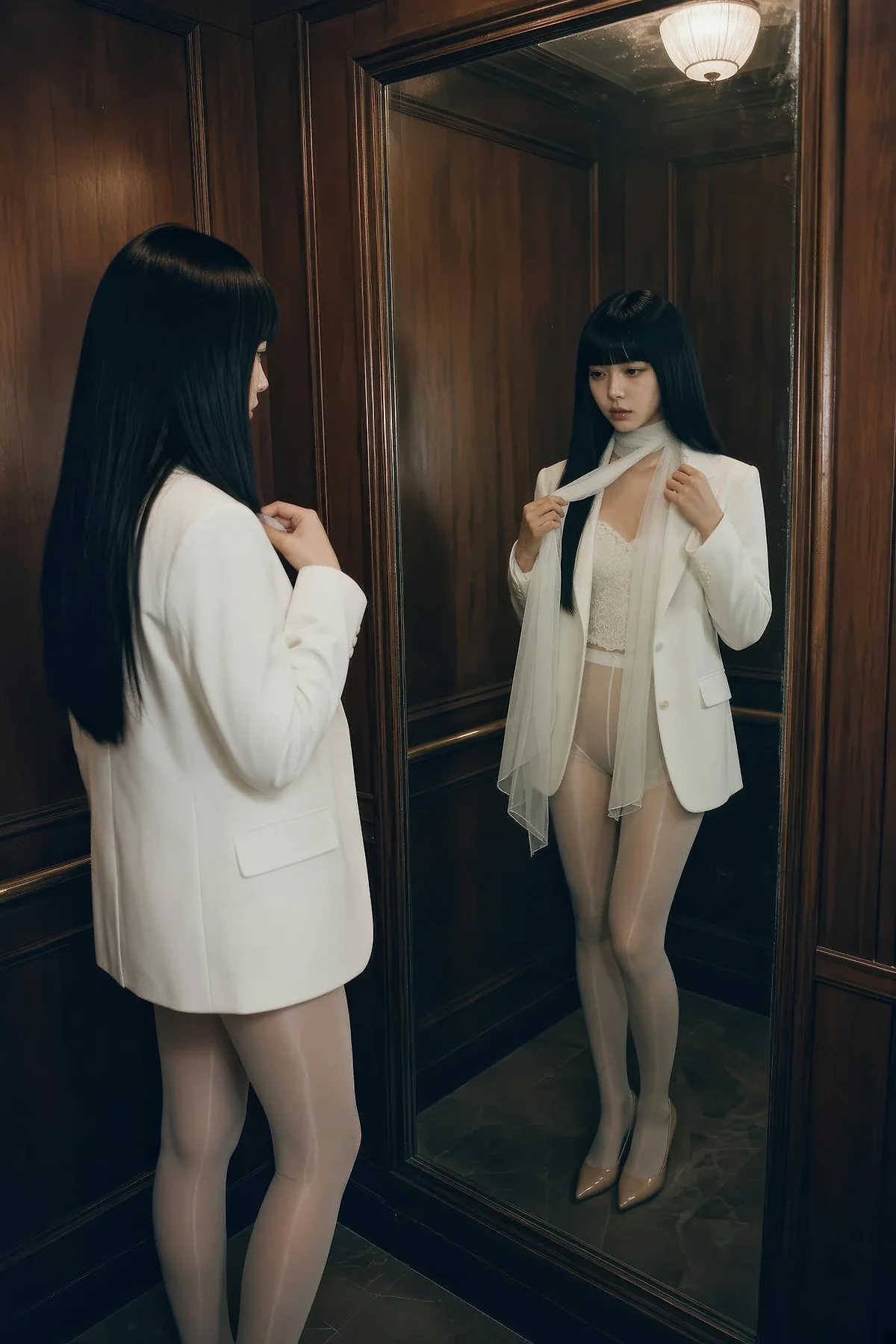 AIG  No.573 九歌lina白丝性感气质美女 - 1