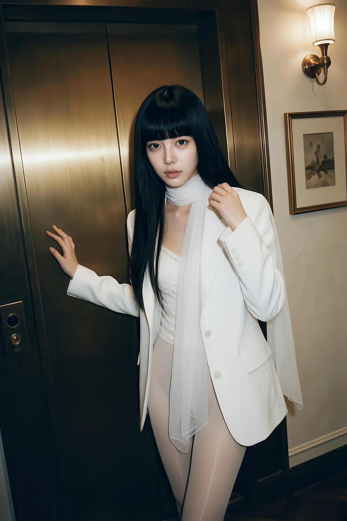 AIG  No.573 九歌lina白丝性感气质美女 - 3
