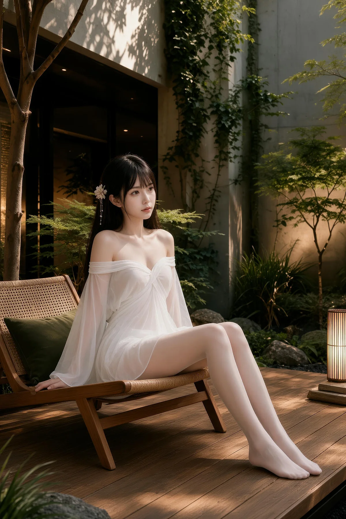 AIG  No.574 芭喜mila仙气美女白丝美腿 - 1