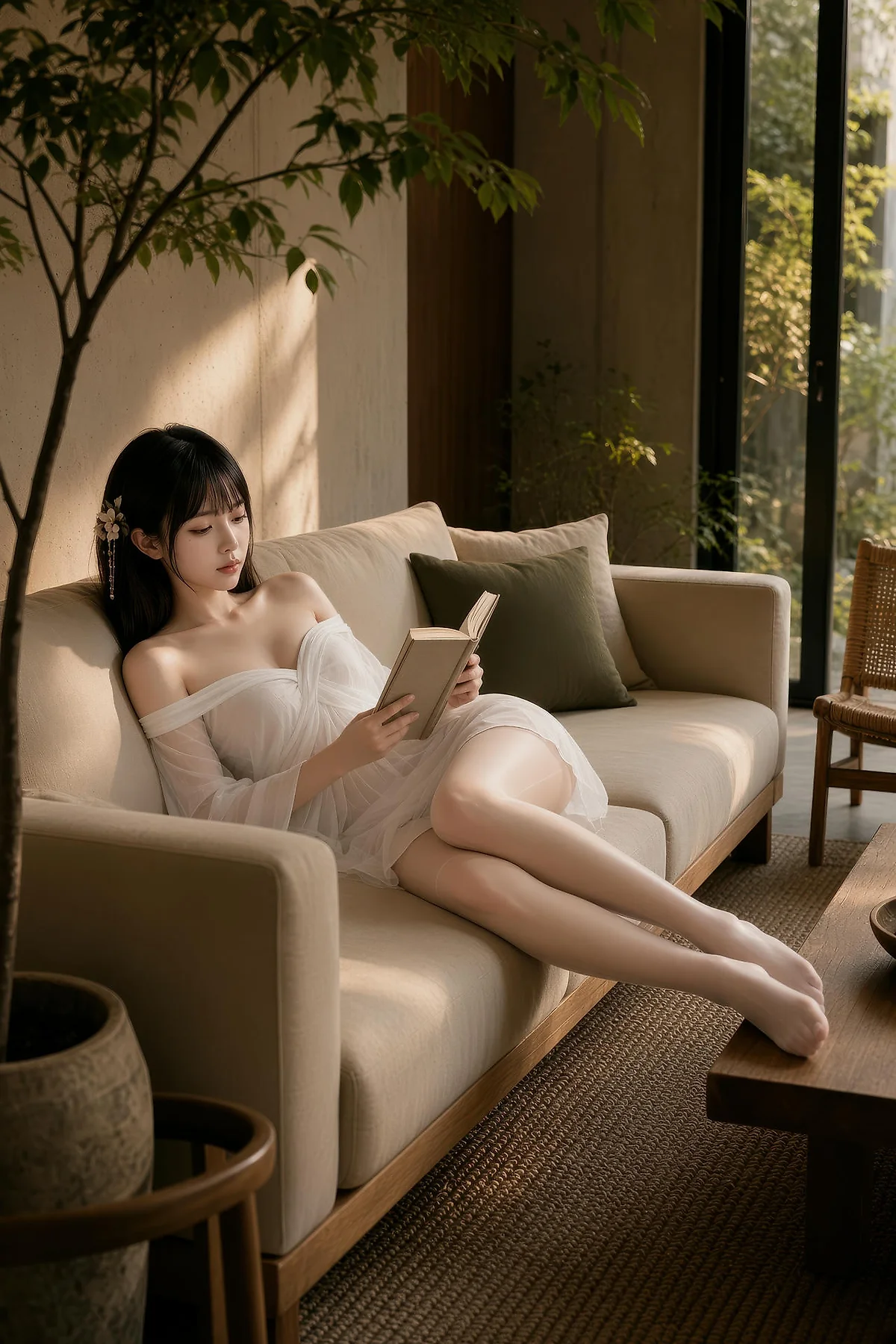 AIG  No.574 芭喜mila仙气美女白丝美腿 - 4
