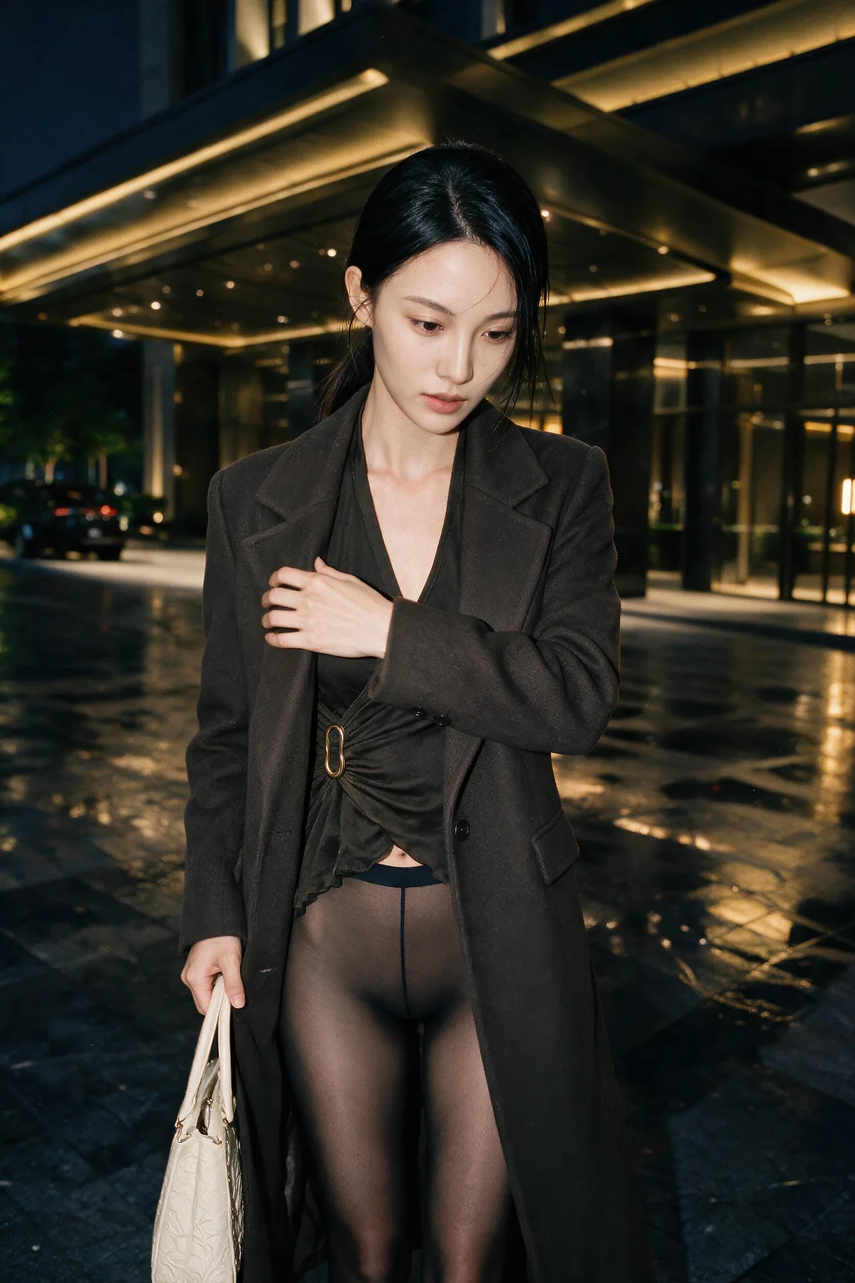AIG  No.578 柒琪喵黑丝长腿西服 - 1