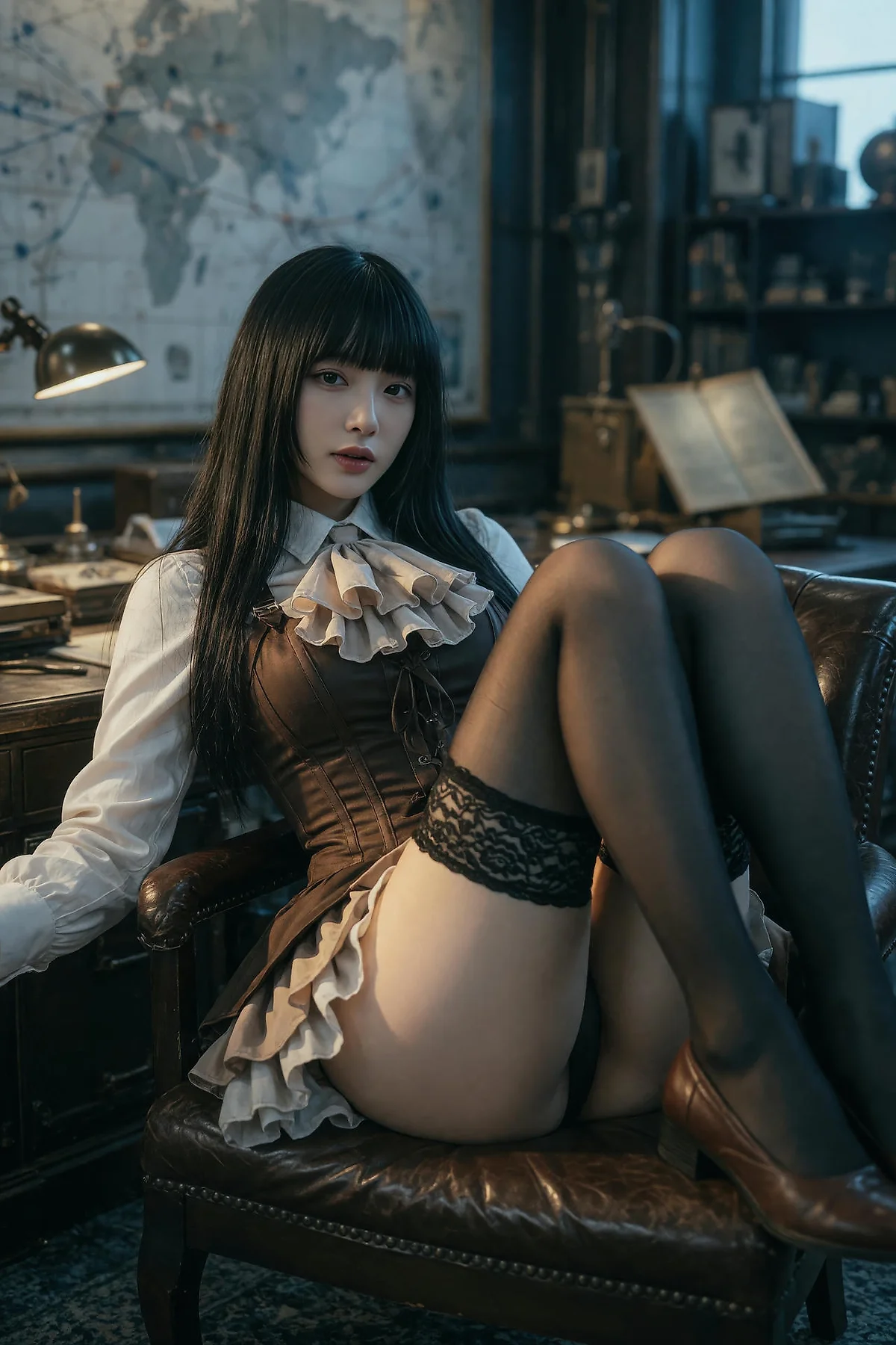 AIG  No.596 九歌lina复古黑丝写真 - 7