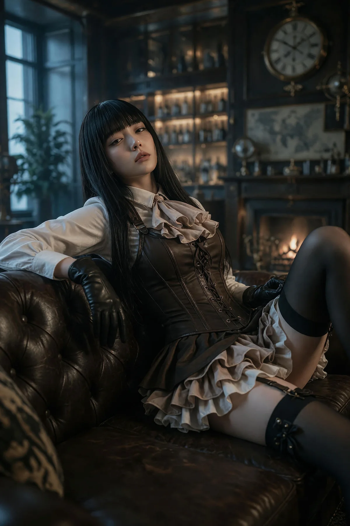 AIG  No.596 九歌lina复古黑丝写真 - 2