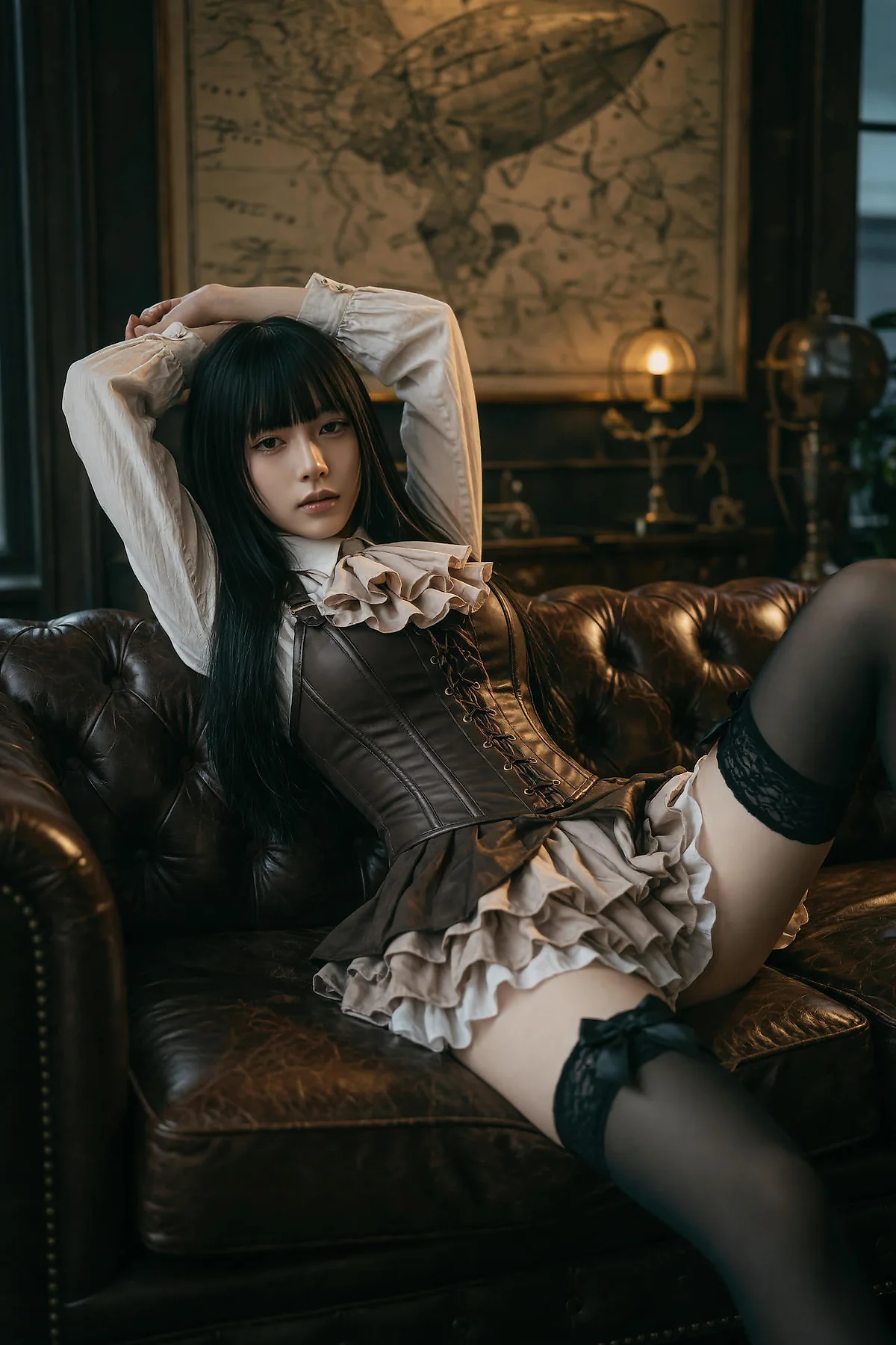 AIG  No.596 九歌lina复古黑丝写真 - 3