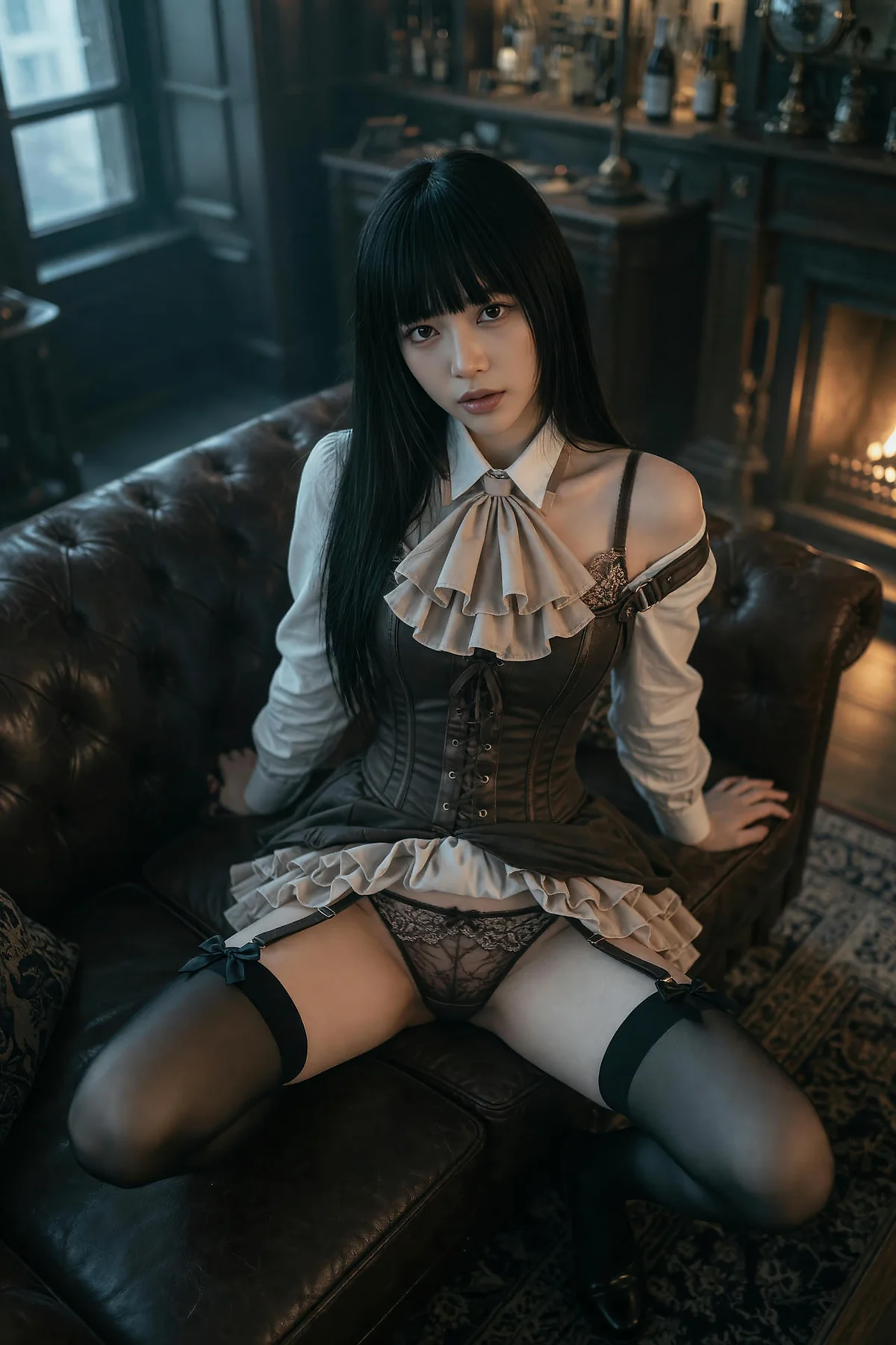 AIG  No.596 九歌lina复古黑丝写真 - 4