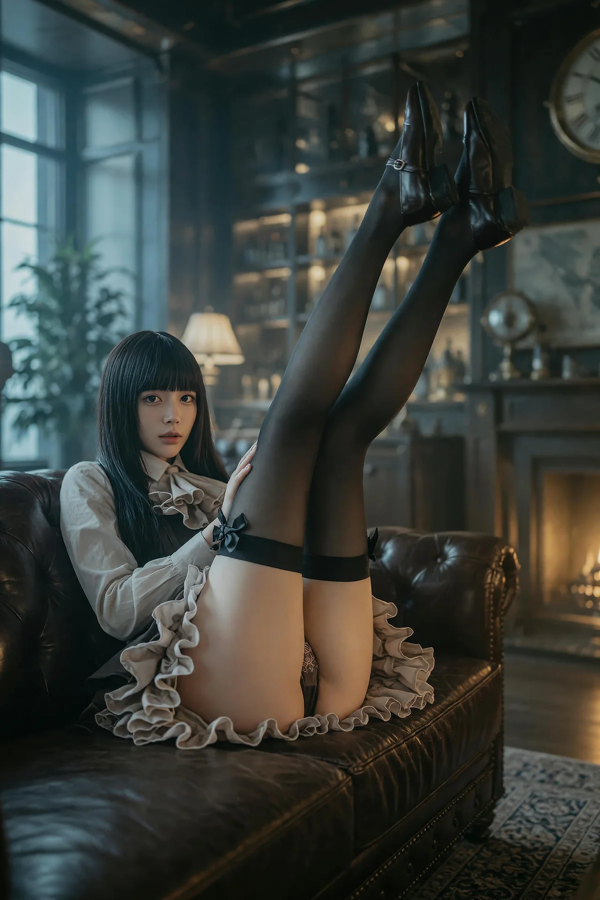 AIG  No.596 九歌lina复古黑丝写真 - 6