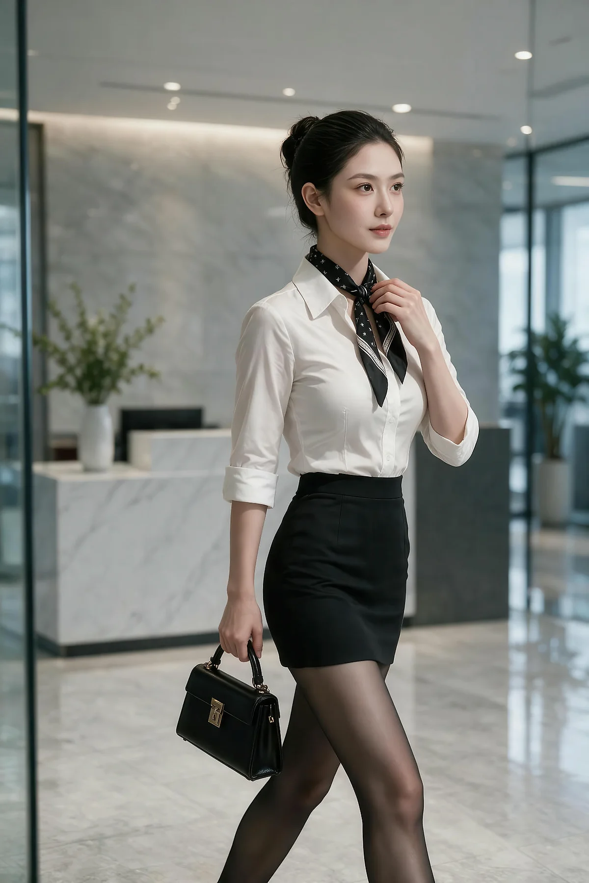 AIG  No.597 江巫巫空姐黑丝制服 - 2