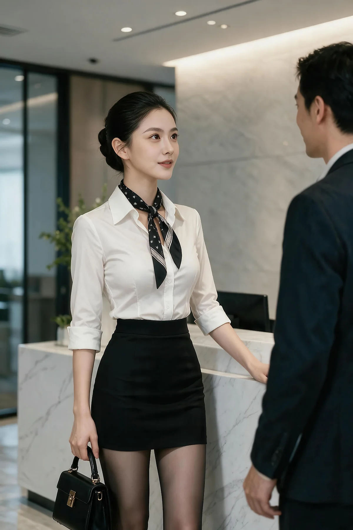 AIG  No.597 江巫巫空姐黑丝制服 - 3
