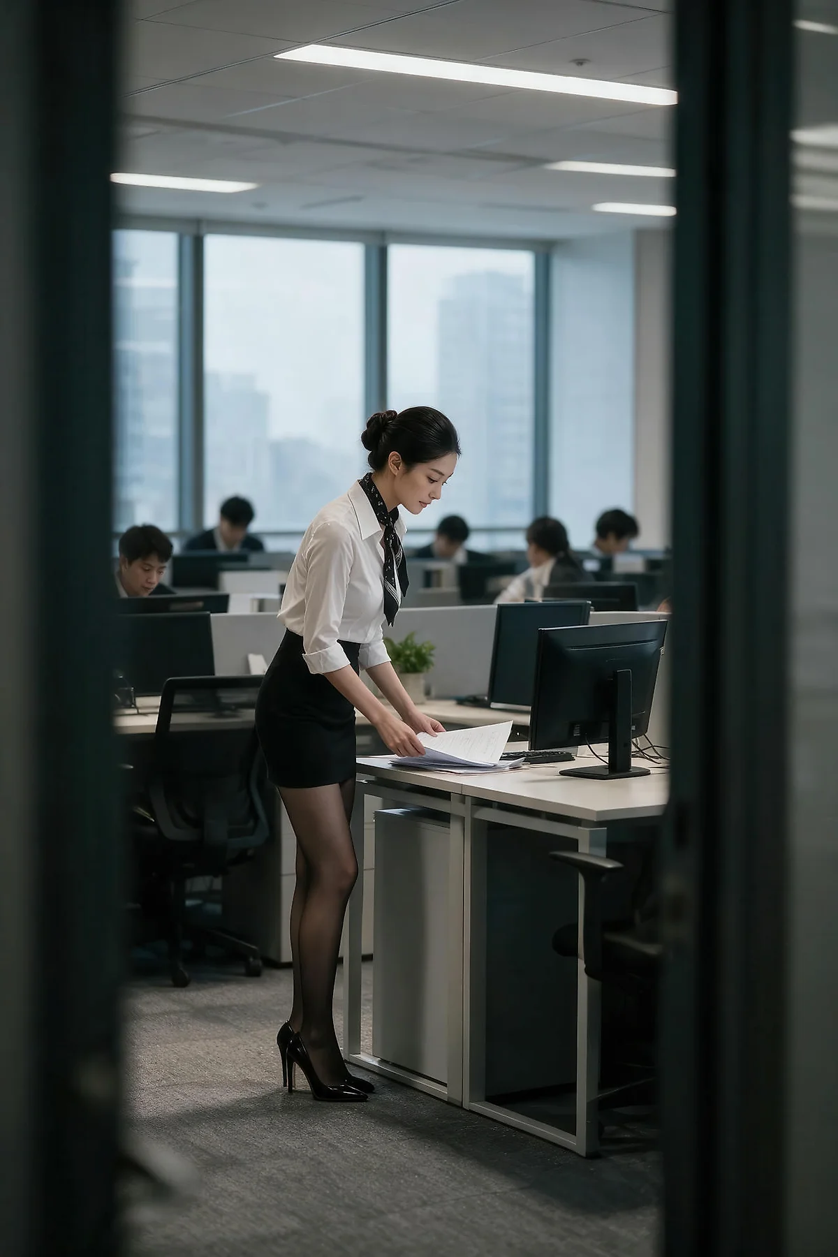 AIG  No.597 江巫巫空姐黑丝制服 - 8