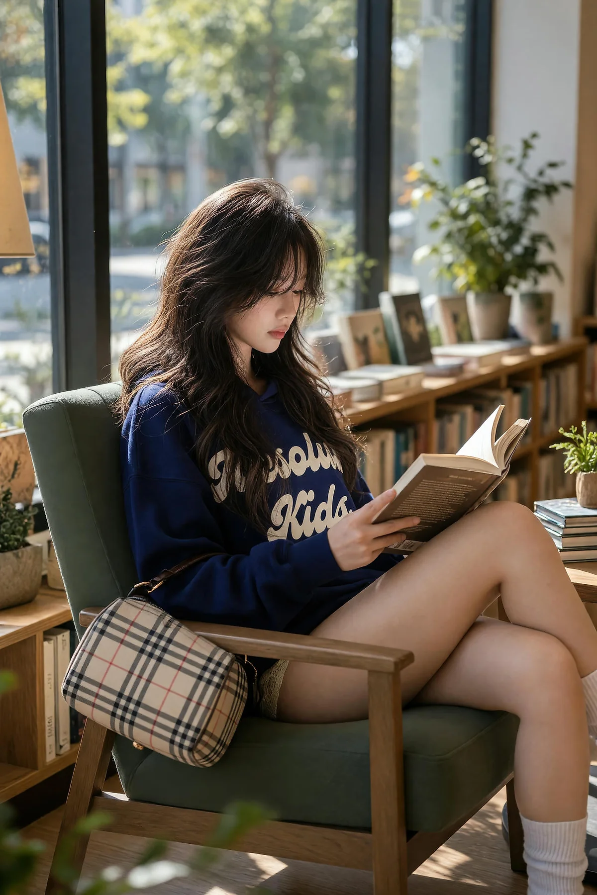 AIG  No.599 赵姗姗爱运动长腿帽服美女 - 2