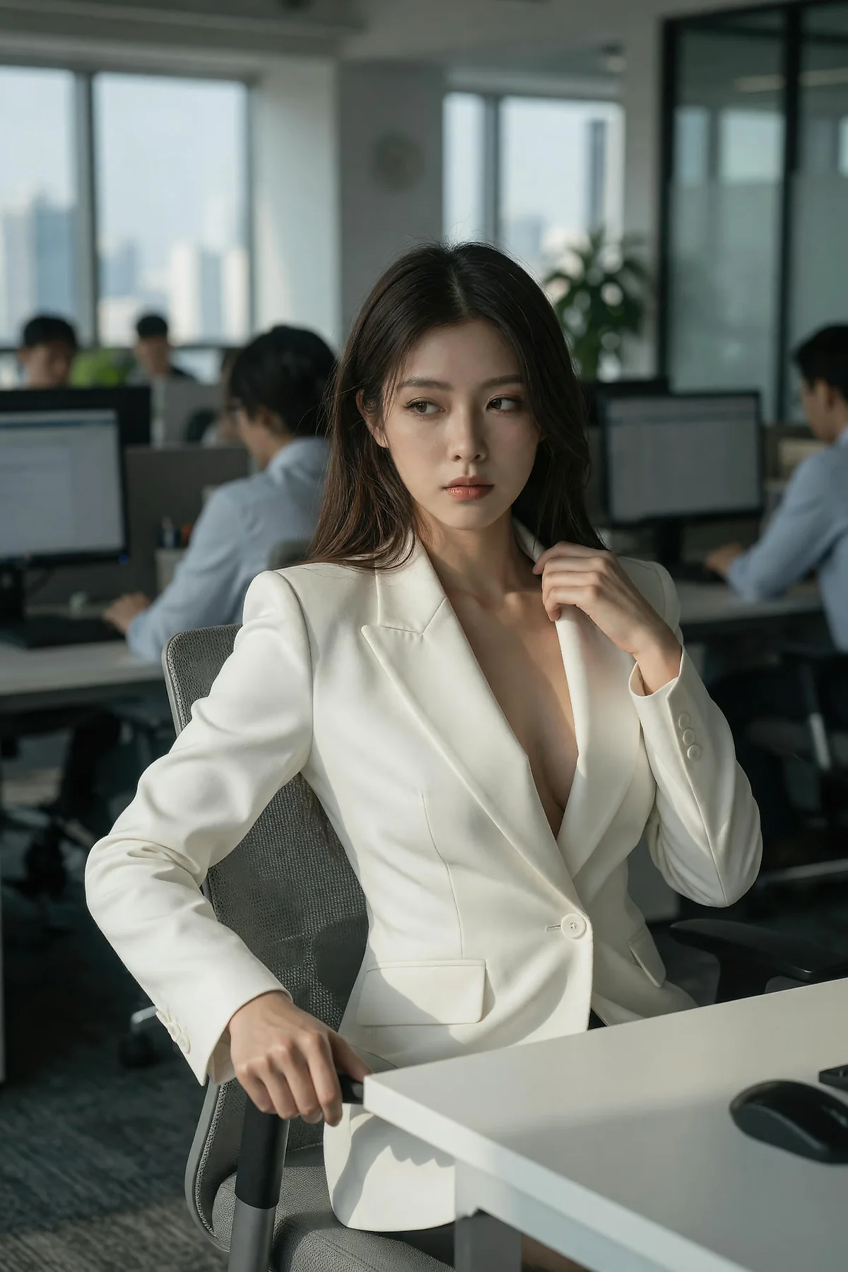 AIG  No.606 糖er办公室套装蕾丝袜 - 8