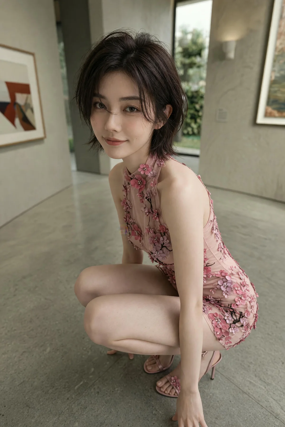AIG  No.615 赵奚尔er旗袍桃花内衣 - 6