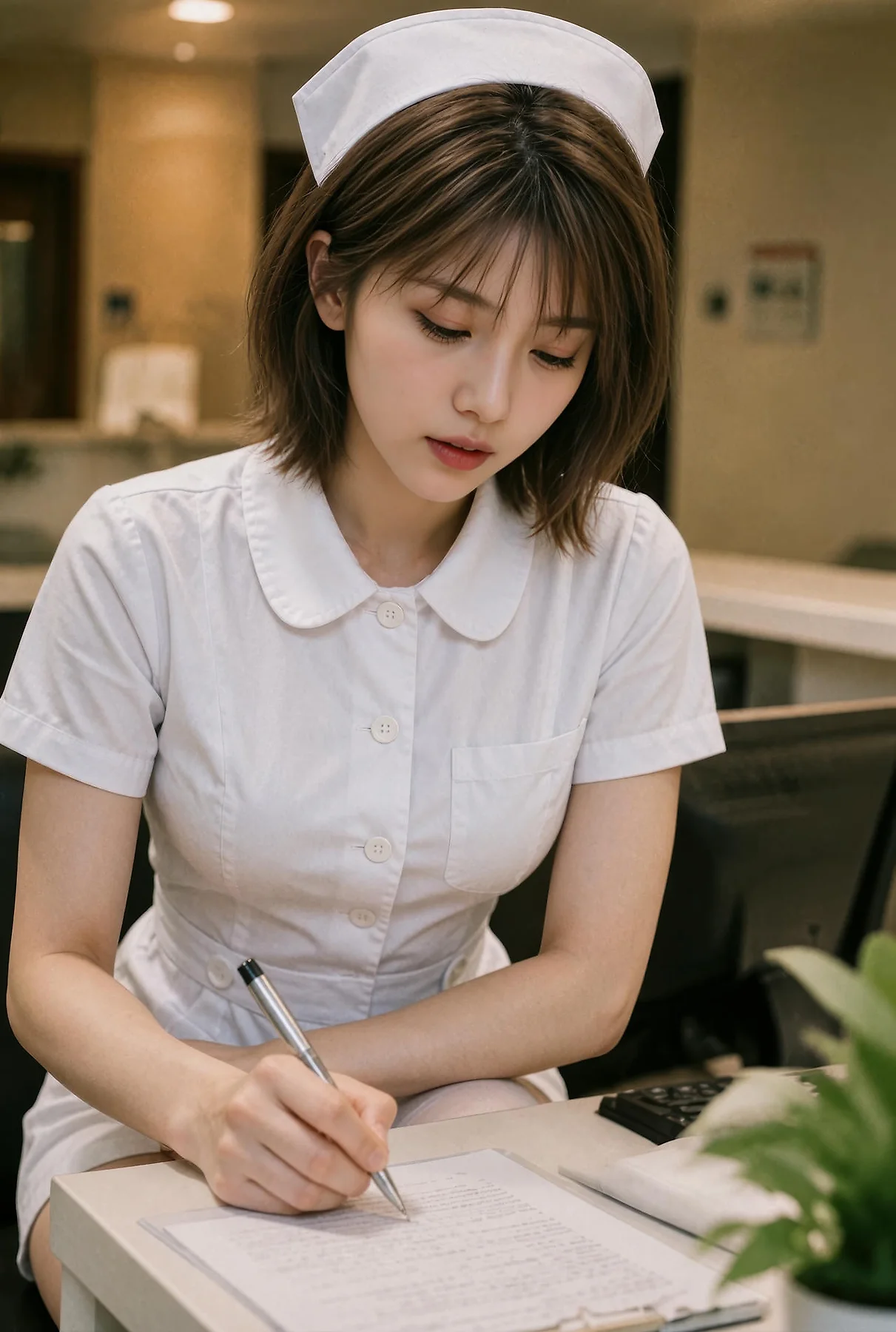 AIG  No.618 赵奚尔er护士制服写真 - 4