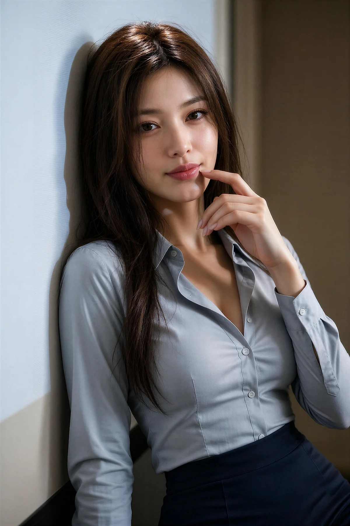 AIG  No.632 萨霓儿办公ol制服黑丝美腿 - 2