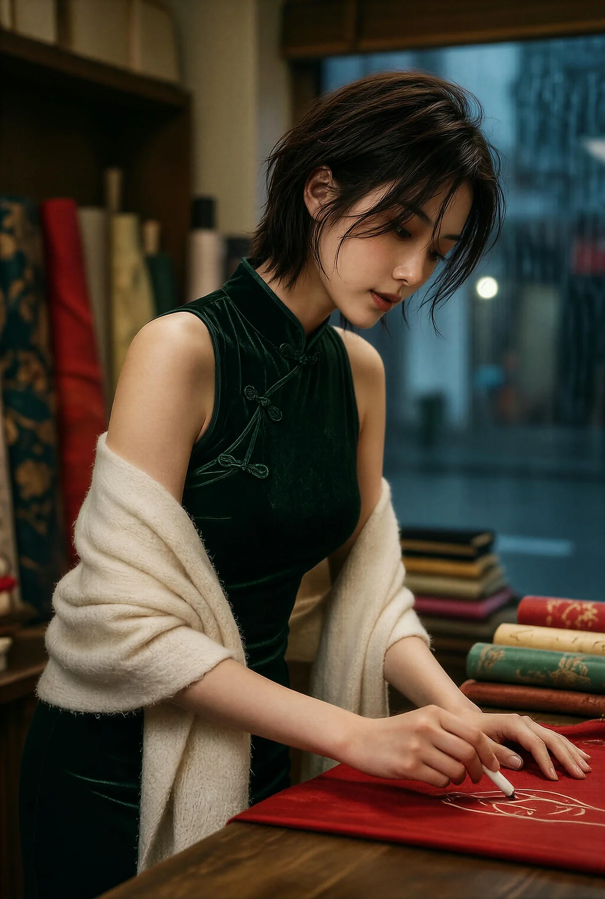 AIG  No.640 赵奚尔er旗袍气质美女 - 9