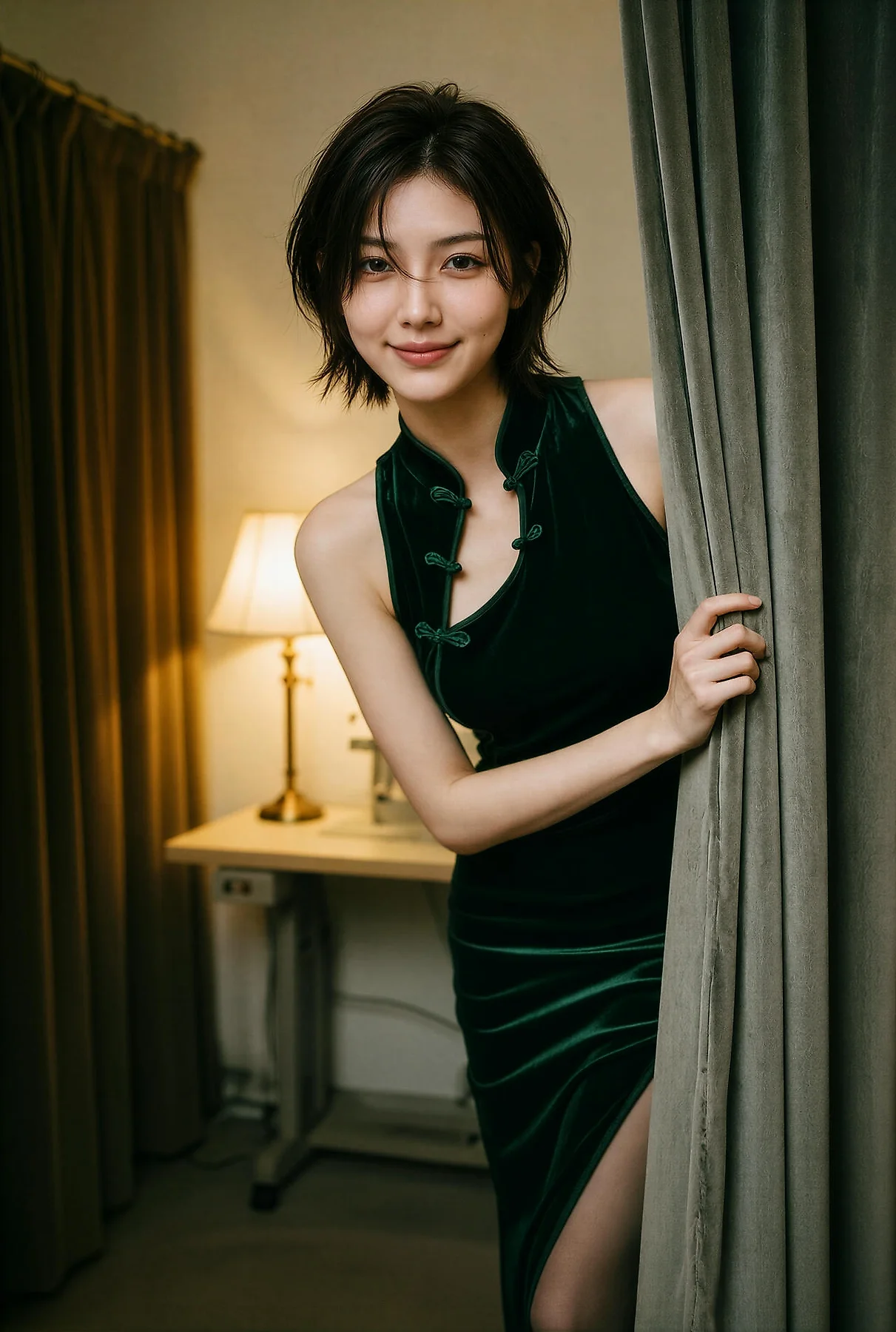 AIG  No.640 赵奚尔er旗袍气质美女 - 1