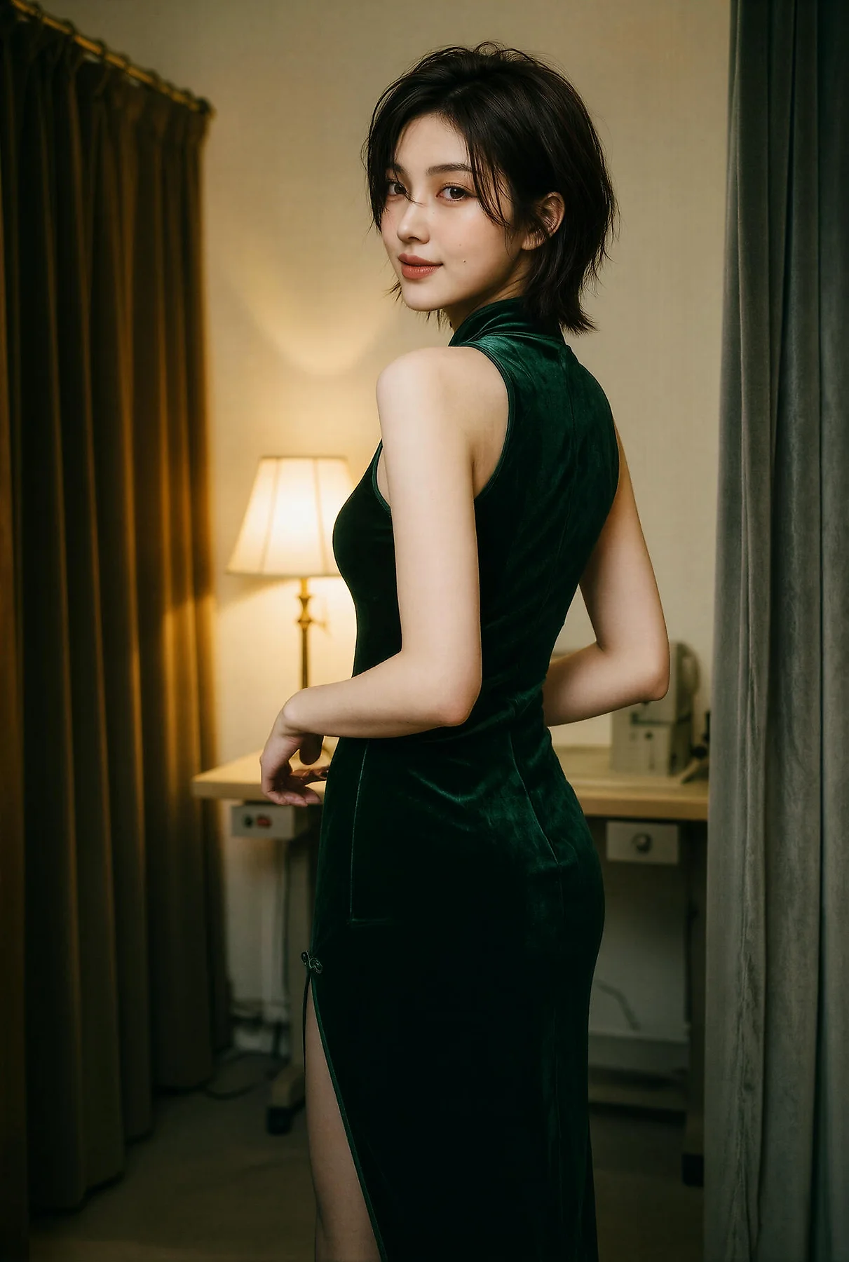 AIG  No.640 赵奚尔er旗袍气质美女 - 2