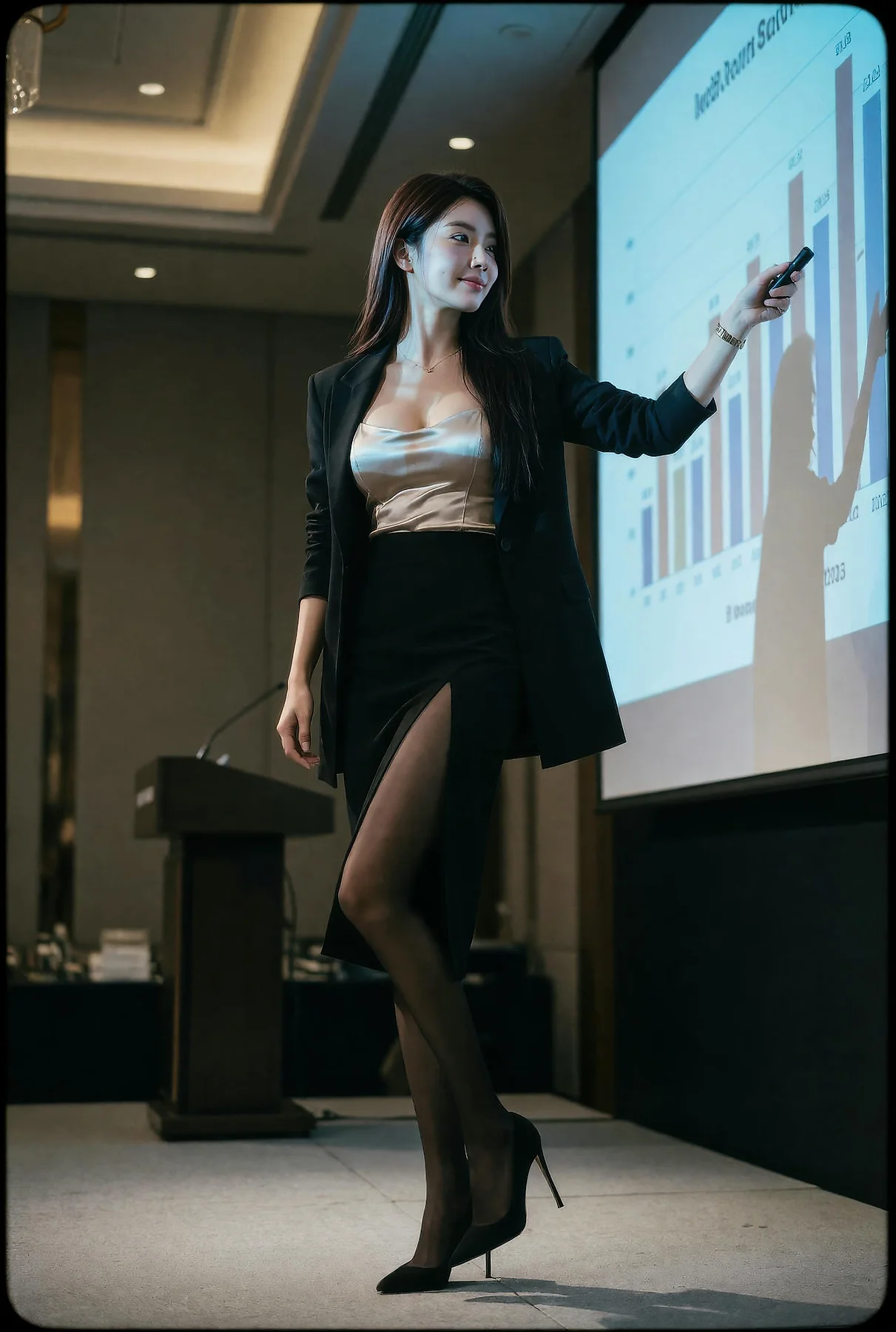 AIG  No.644 斯斯大小姐金融黑丝美女美腿 - 2