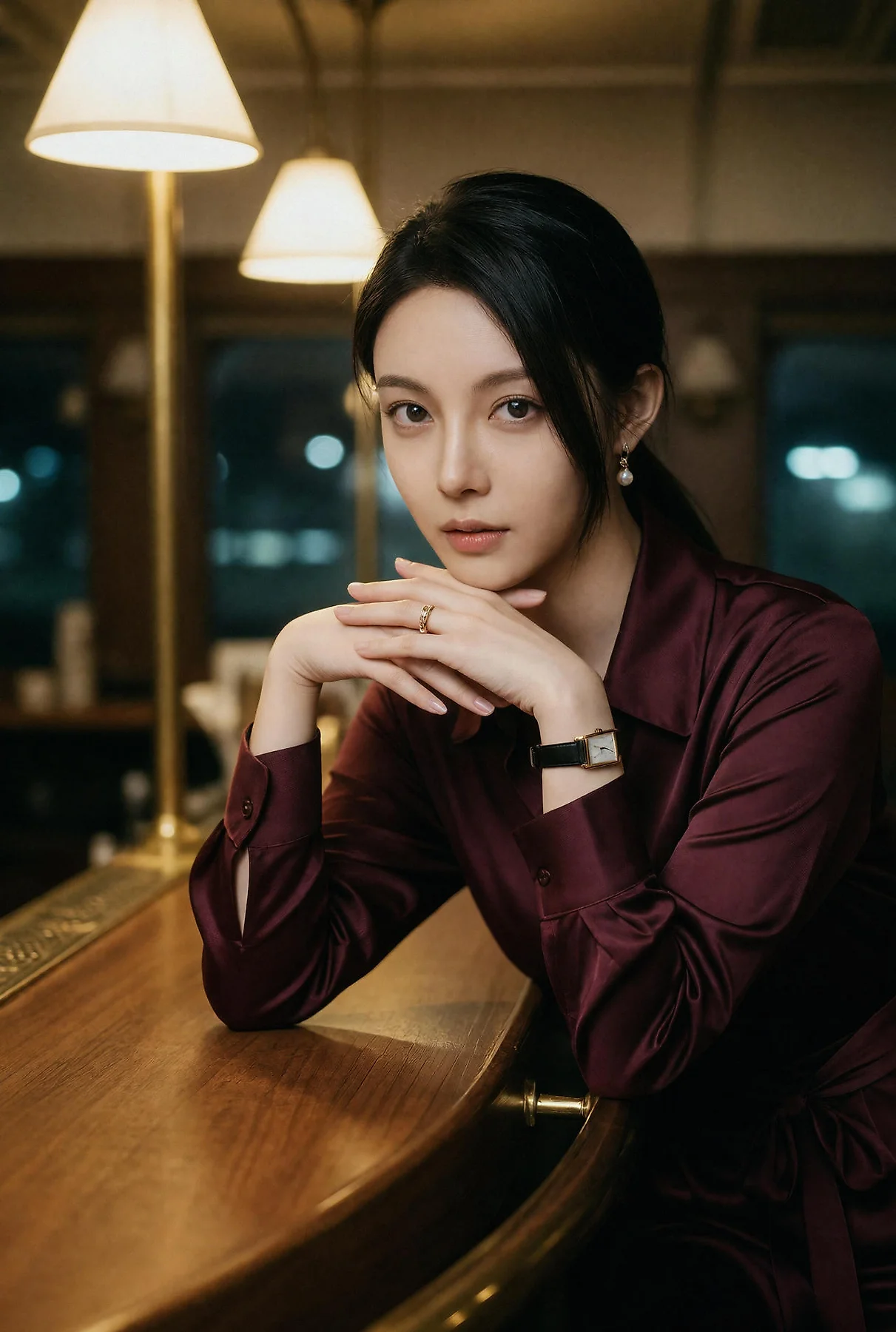 AIG  No.650 柒琪喵列车餐厅的气质美女 - 5