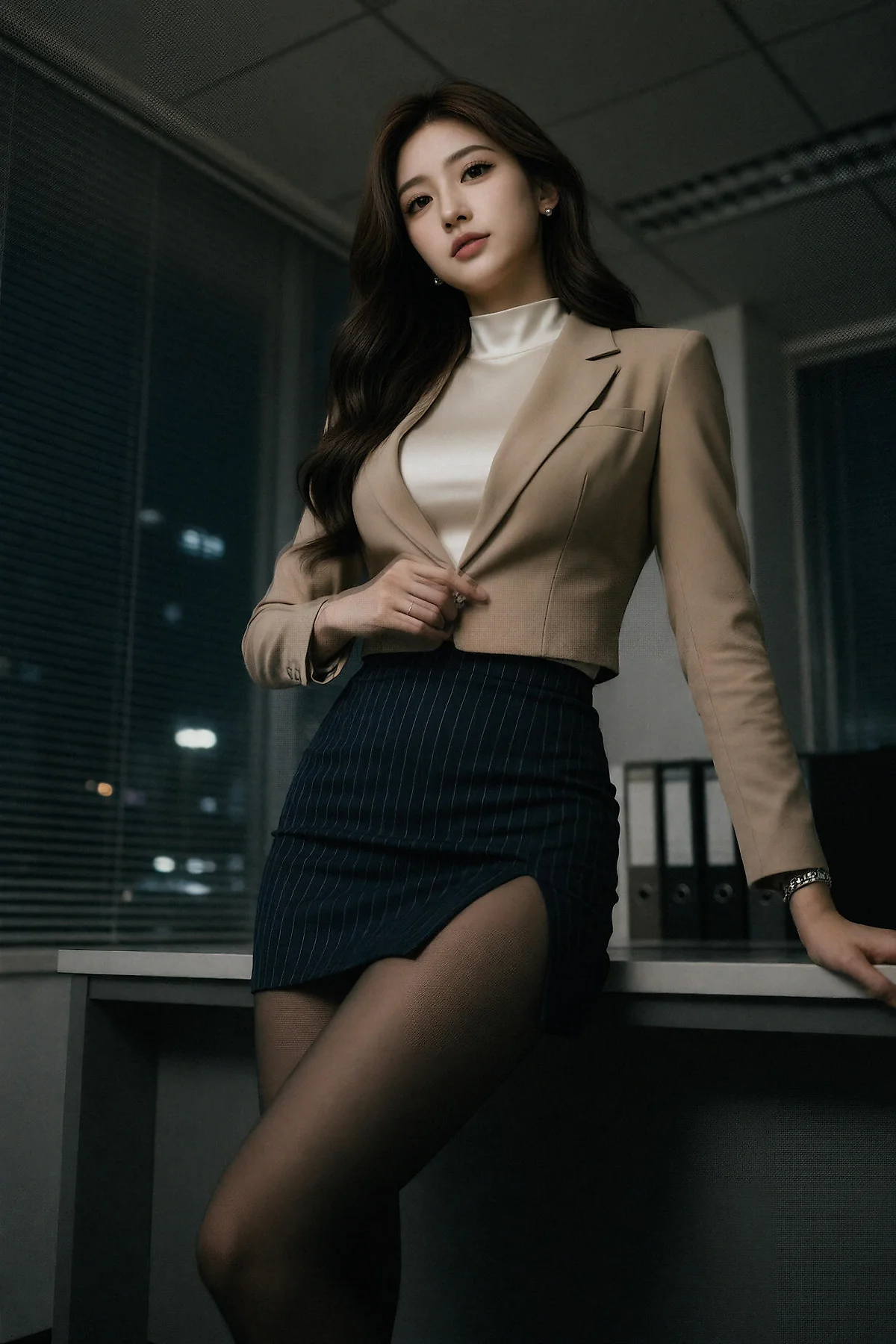 AIG  No.666  糖er档案室黑丝美女 - 5