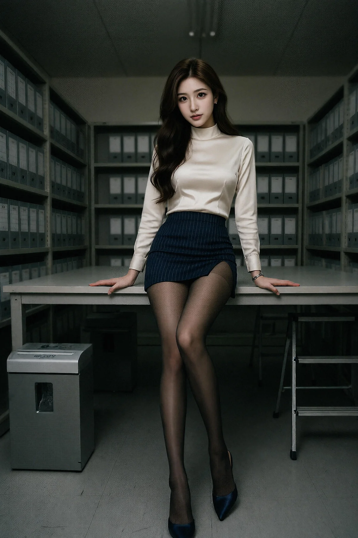 AIG  No.666  糖er档案室黑丝美女 - 4