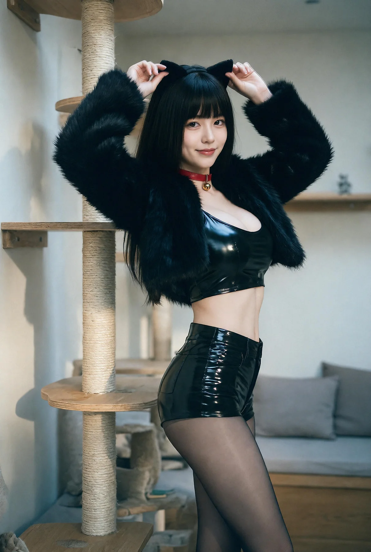 AIG  No.668  九歌lina猫系女友皮裤 - 10