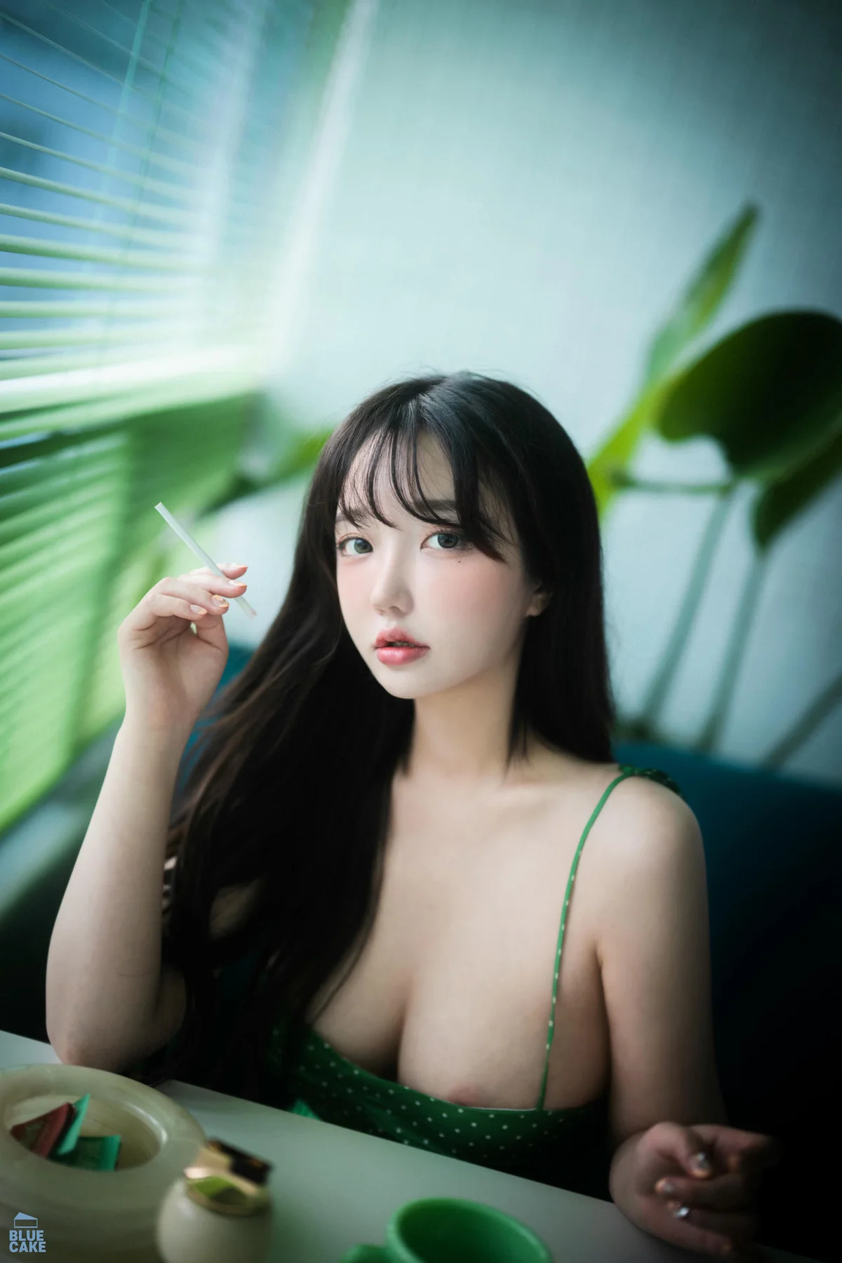 BLUECAKE No.040 YeEun品茶少女爆乳诱惑 - 3