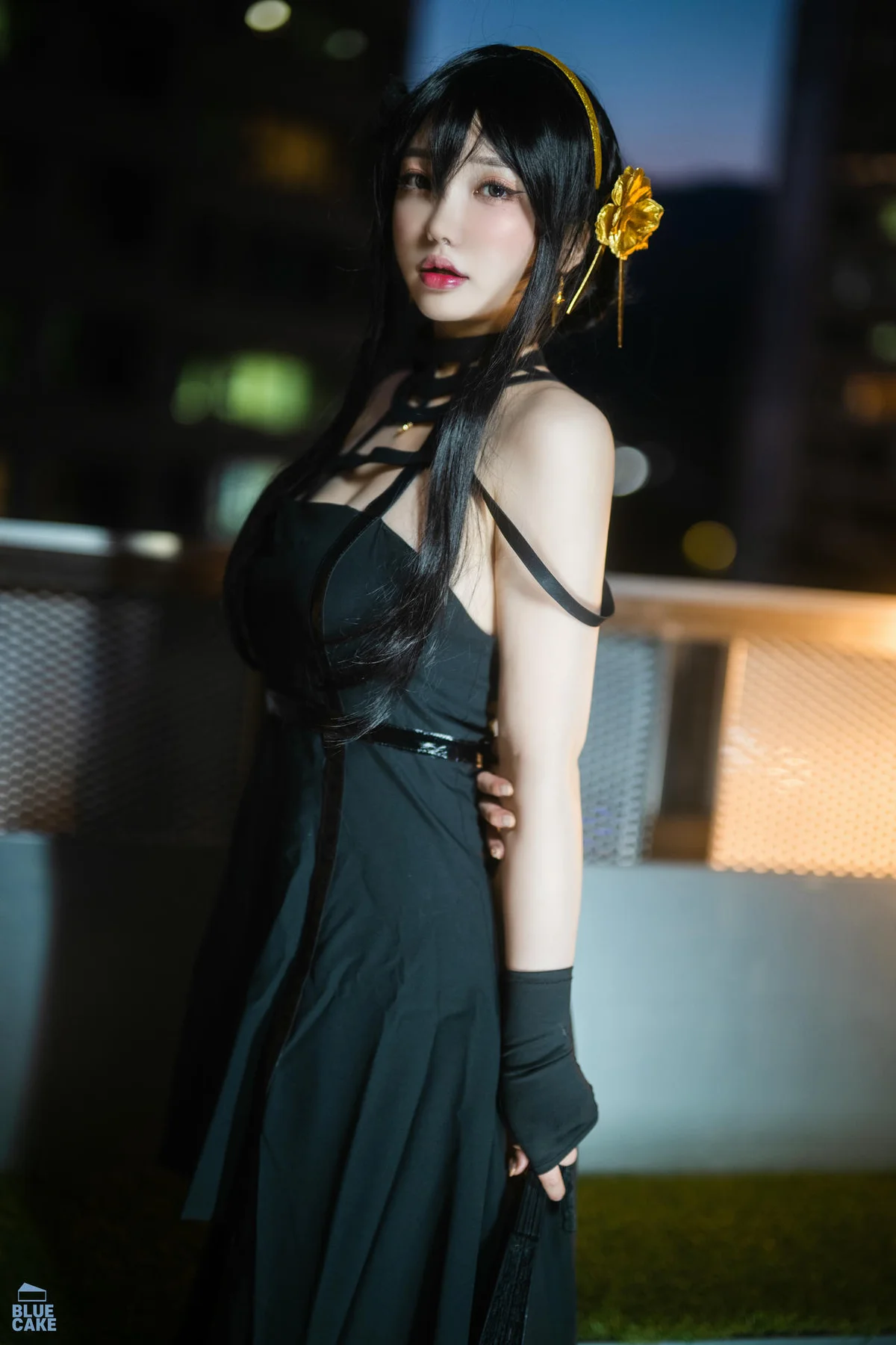 BLUECAKE No.041 YeEun黑玫瑰少女黑丝 - 9