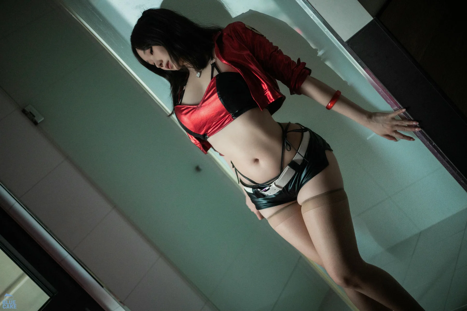 BLUECAKE No.117 Bambi翘臀皮裤性感写真 - 9