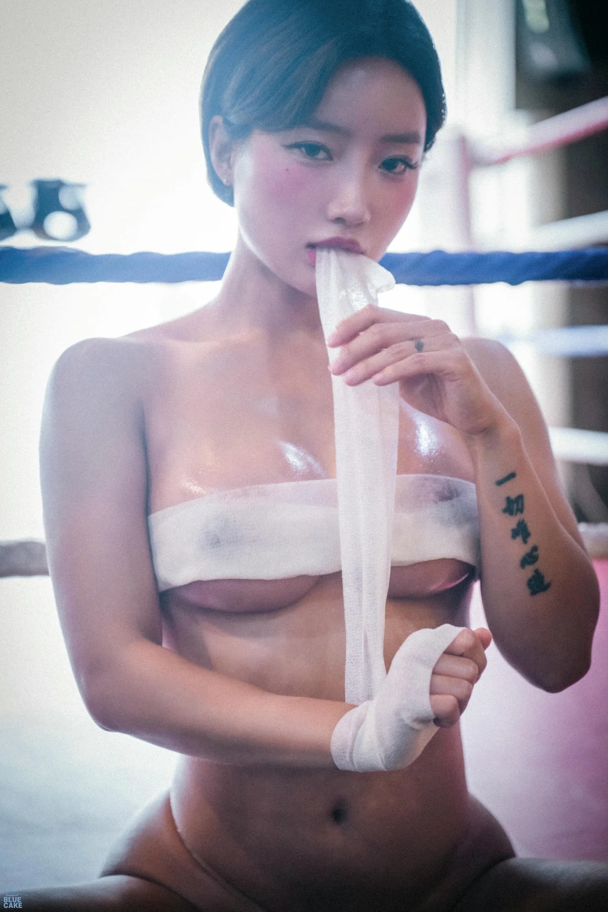 BLUECAKE No.145 Booty Queen短发美女抹胸美乳 - 4