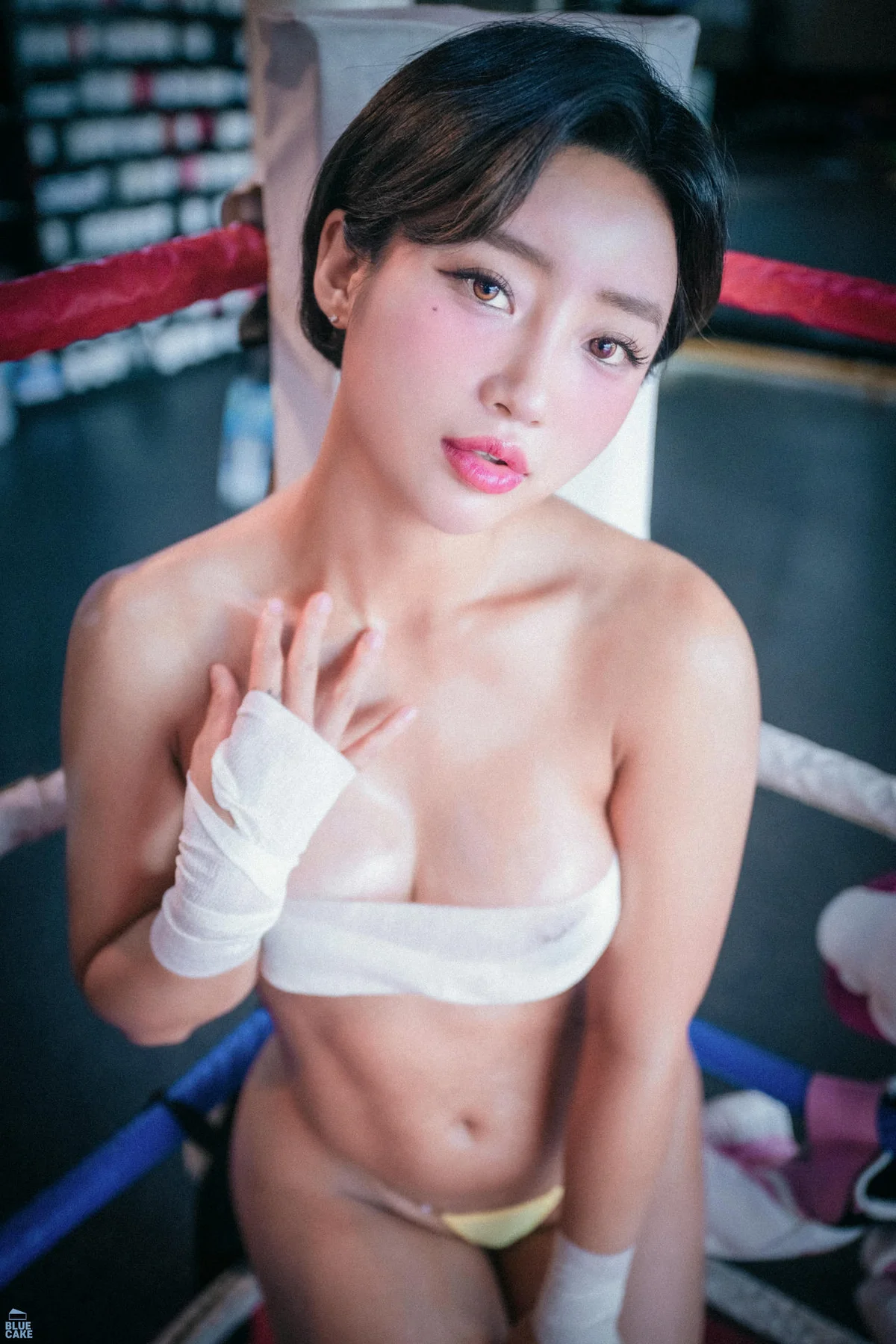 BLUECAKE No.145 Booty Queen短发美女抹胸美乳 - 5