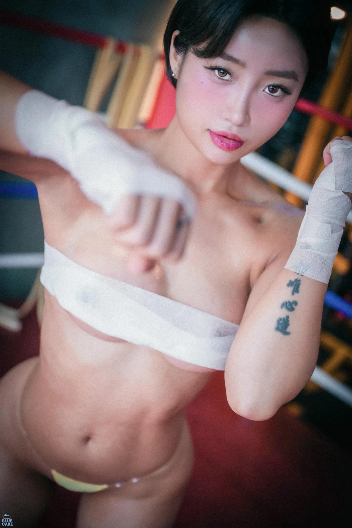 BLUECAKE No.145 Booty Queen短发美女抹胸美乳 - 7