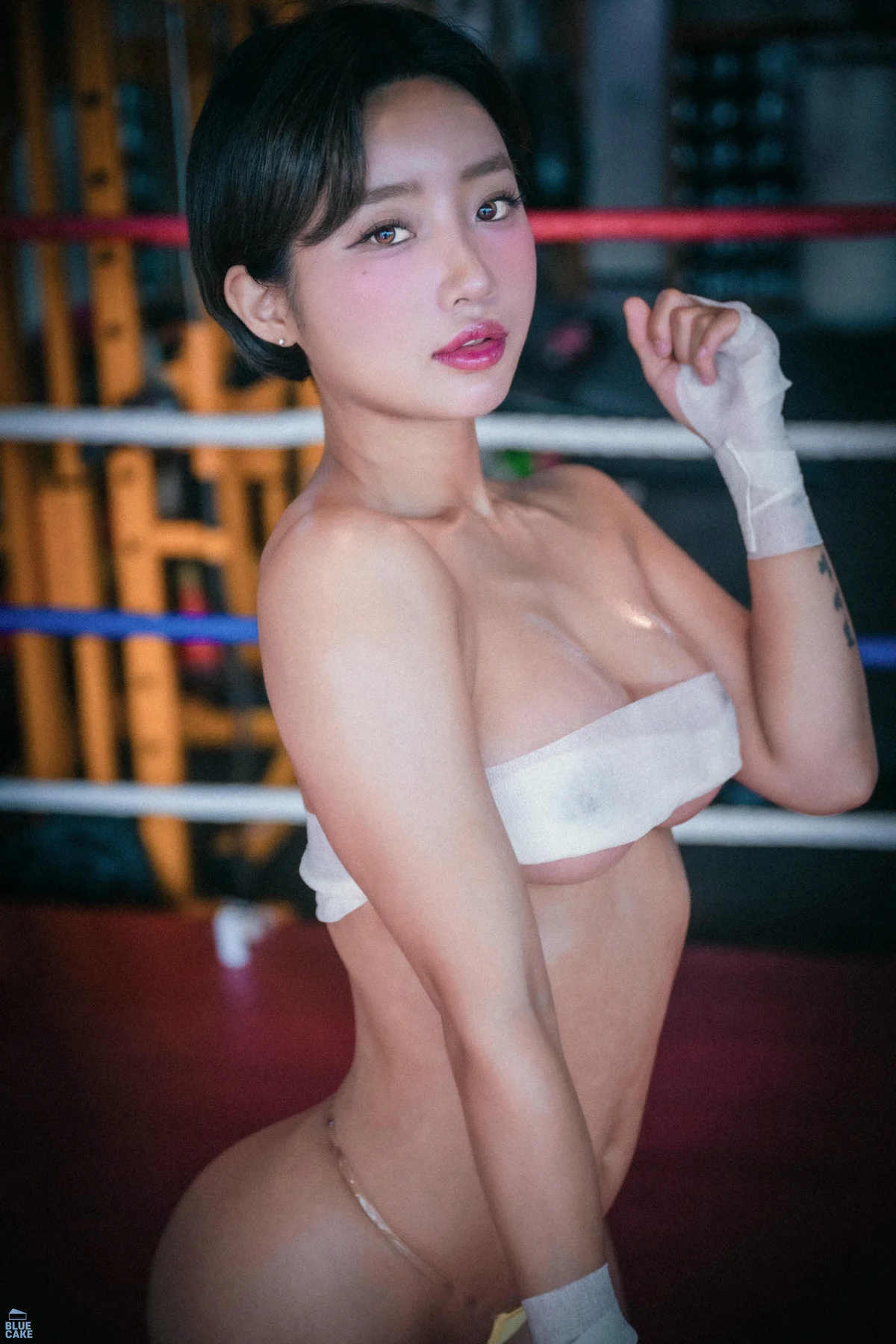 BLUECAKE No.145 Booty Queen短发美女抹胸美乳 - 8