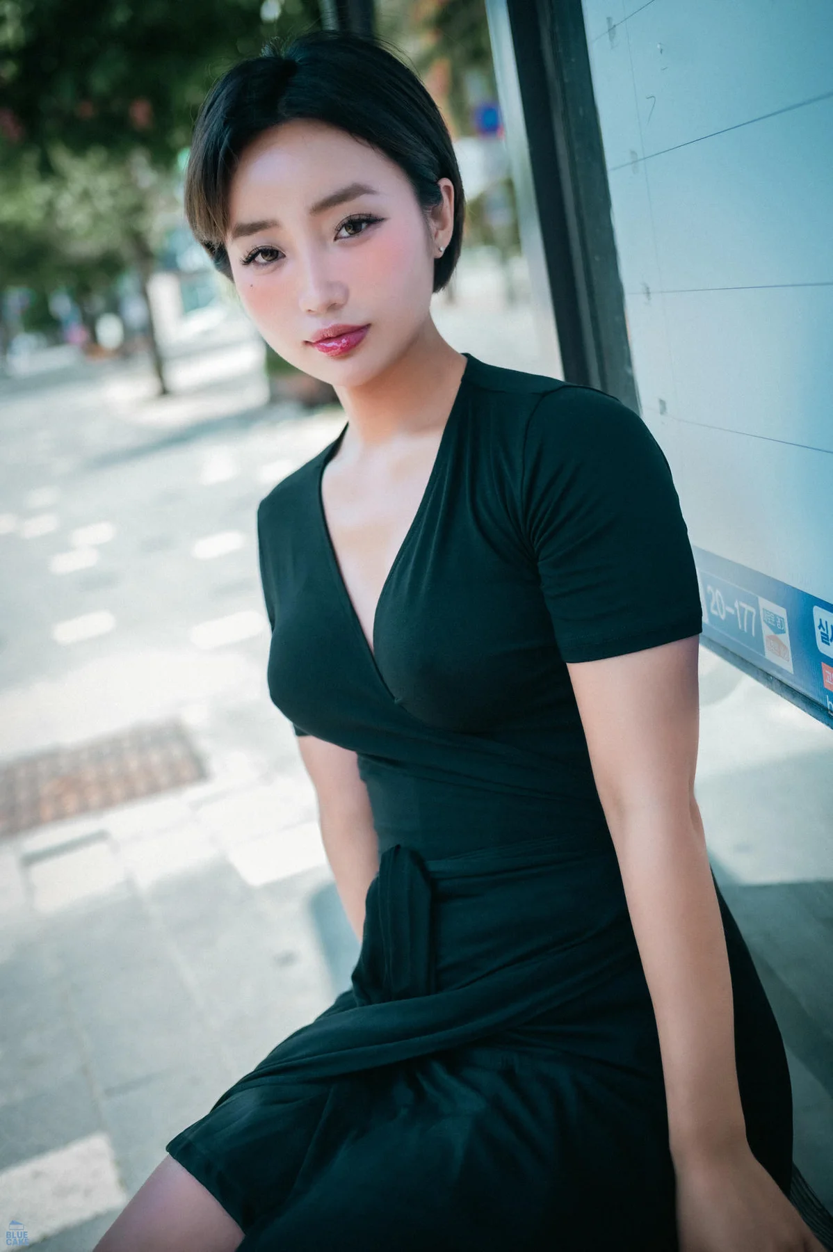 BLUECAKE No.157 Booty Queen公园写真黑裙 - 4