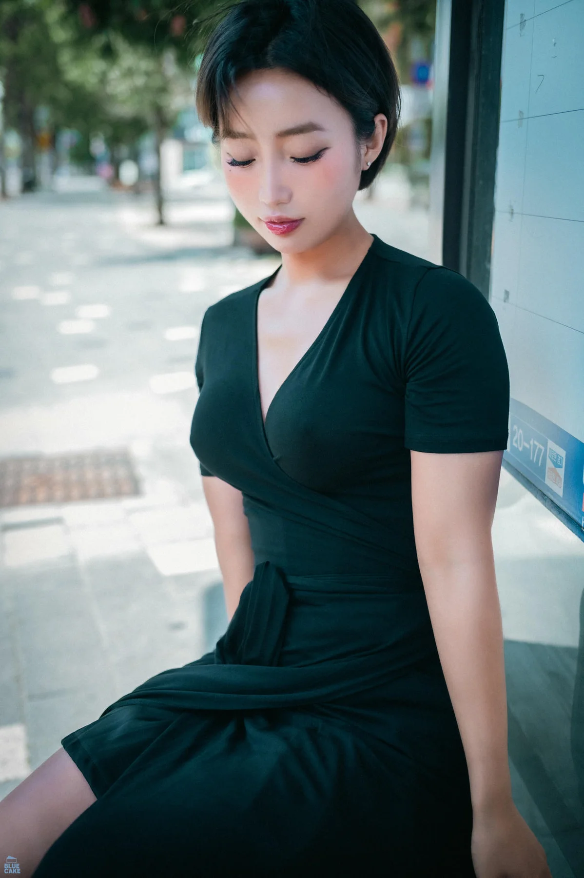 BLUECAKE No.157 Booty Queen公园写真黑裙 - 5