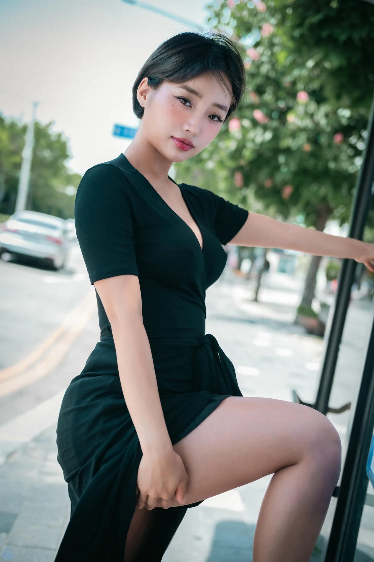 BLUECAKE No.157 Booty Queen公园写真黑裙 - 8