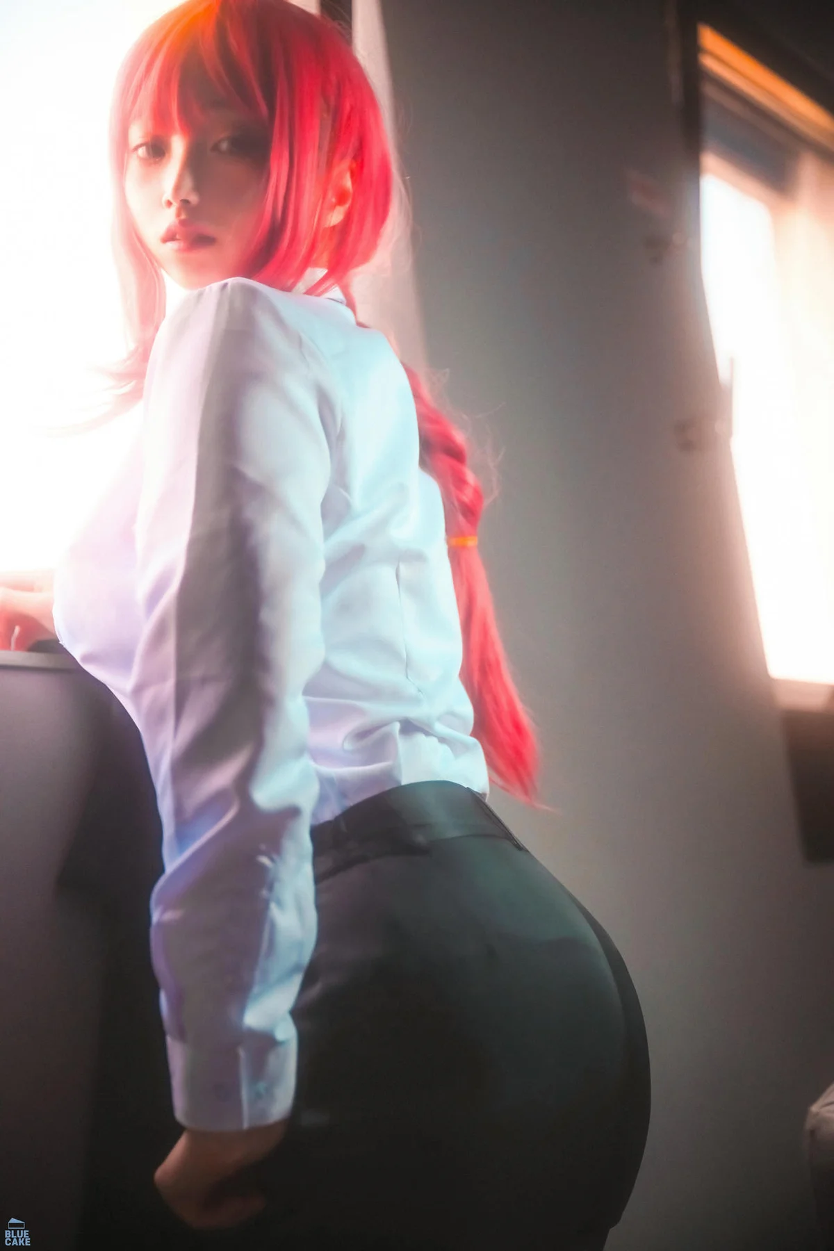 BLUECAKE No.167 Bambi皮裙红发少女 - 2