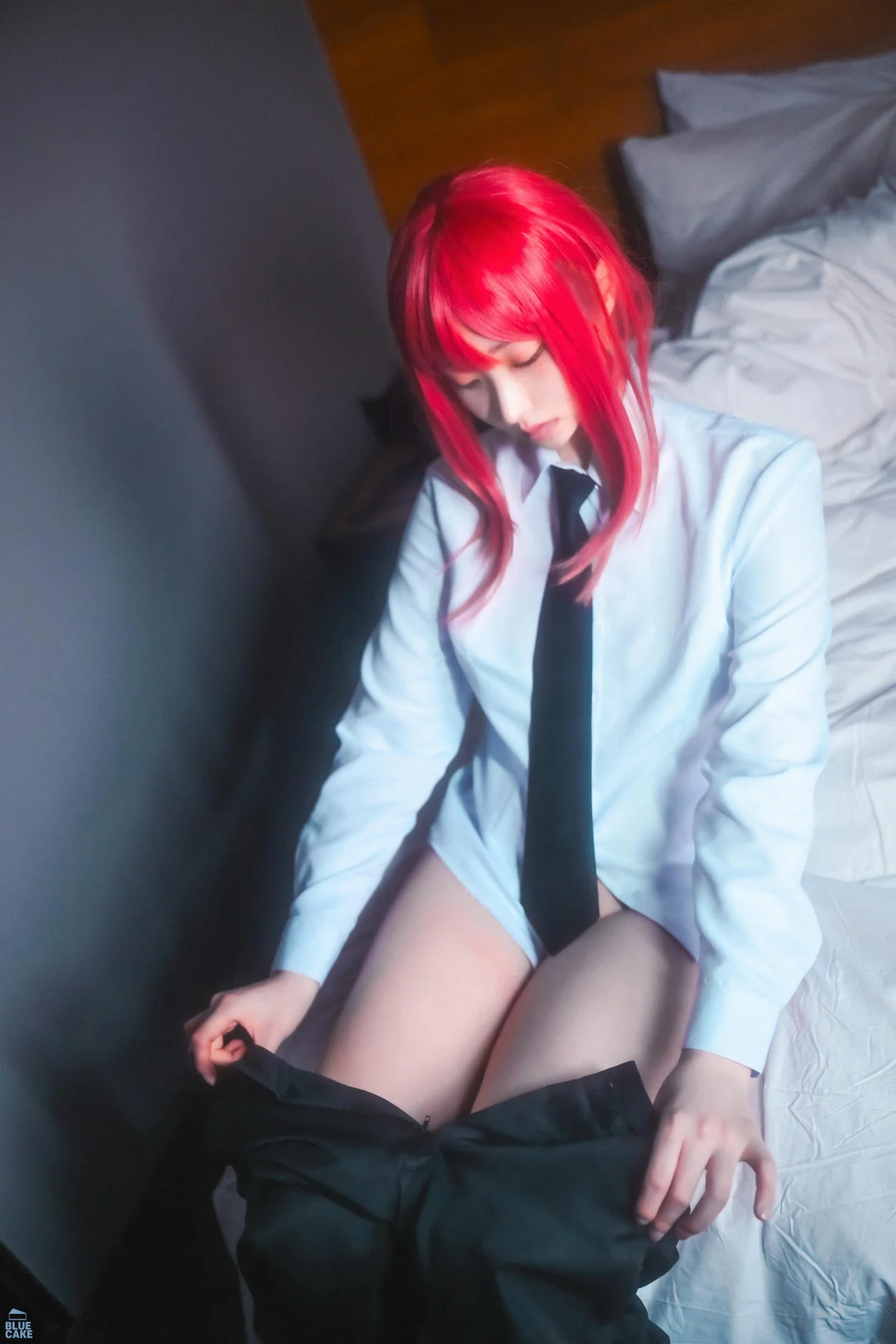 BLUECAKE No.167 Bambi皮裙红发少女 - 10