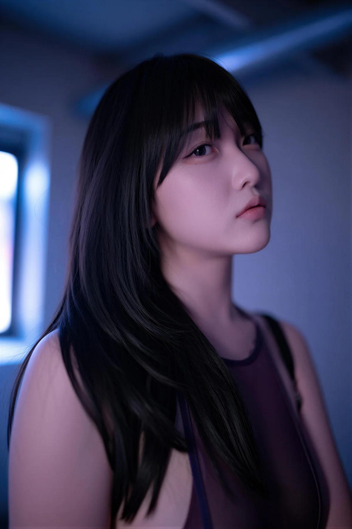 BLUECAKE No.197 YeonJju黑色透视连体衣 - 2