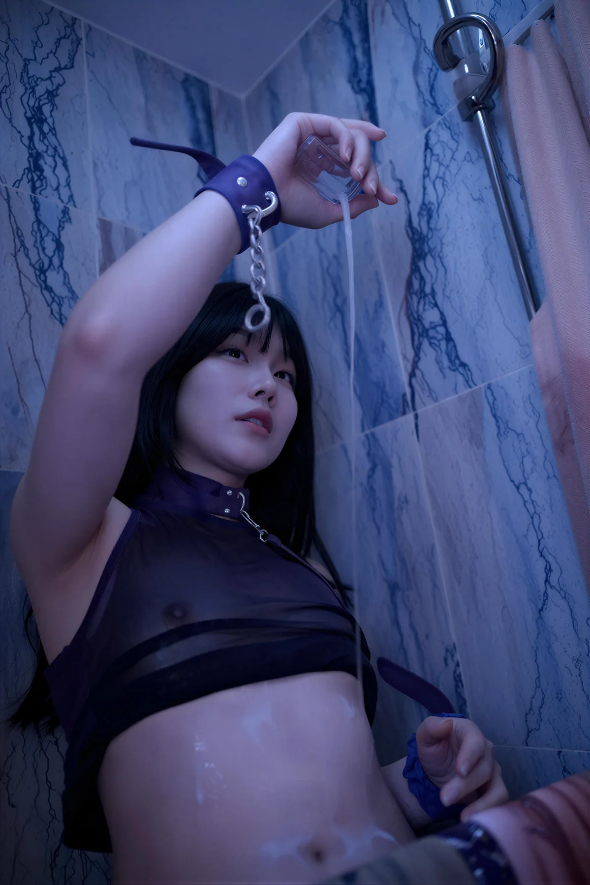 BLUECAKE No.197 YeonJju黑色透视连体衣 - 6