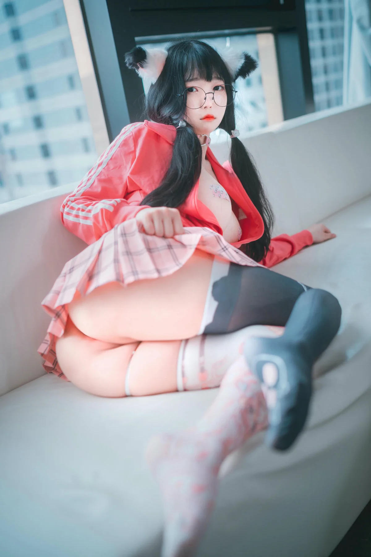 DJAWA  No.001 Aram萝莉爆乳紧身裤 - 9