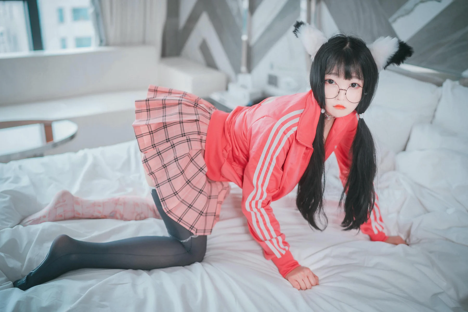 DJAWA  No.001 Aram萝莉爆乳紧身裤 - 8